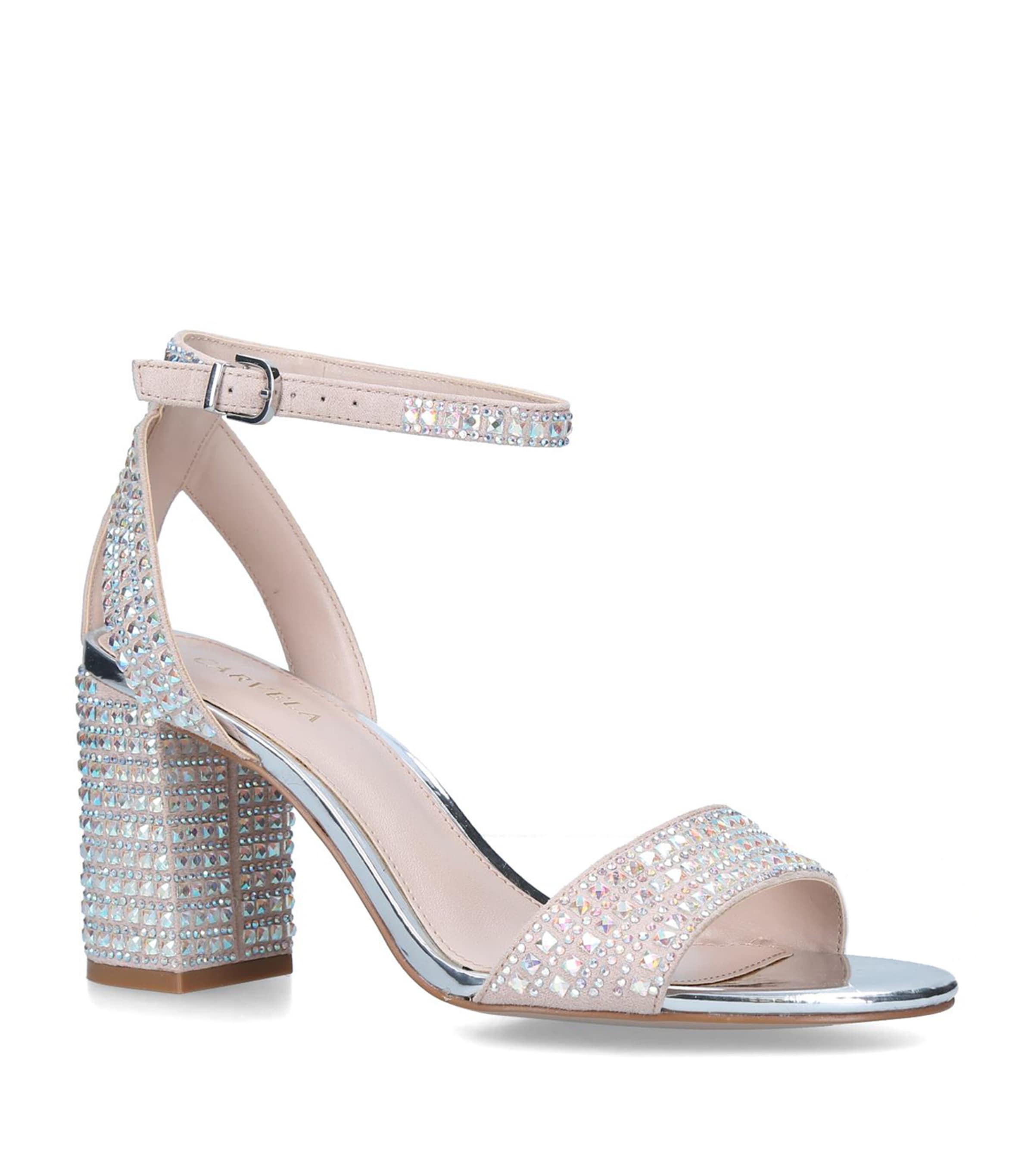 Carvela Kianni Embellished Heeled Sandals In Nude (nude)