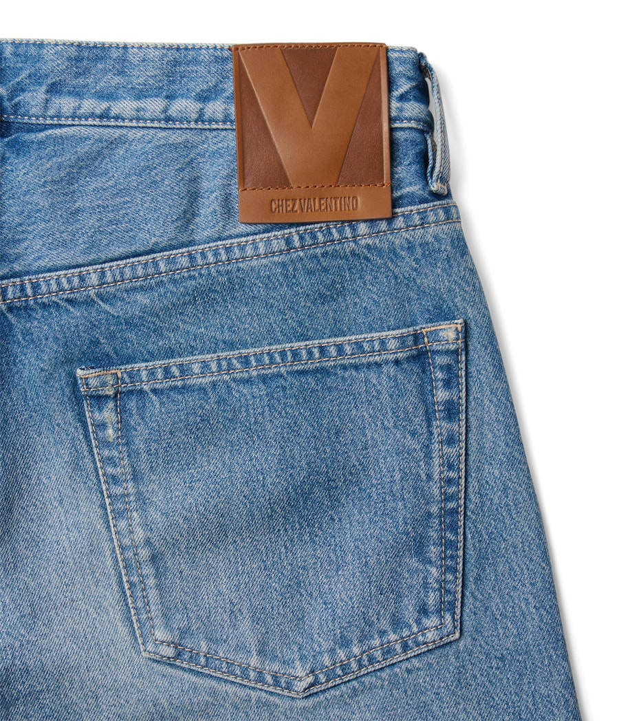 Valentino Garavani Mens Wide-Leg Jeans Image 8