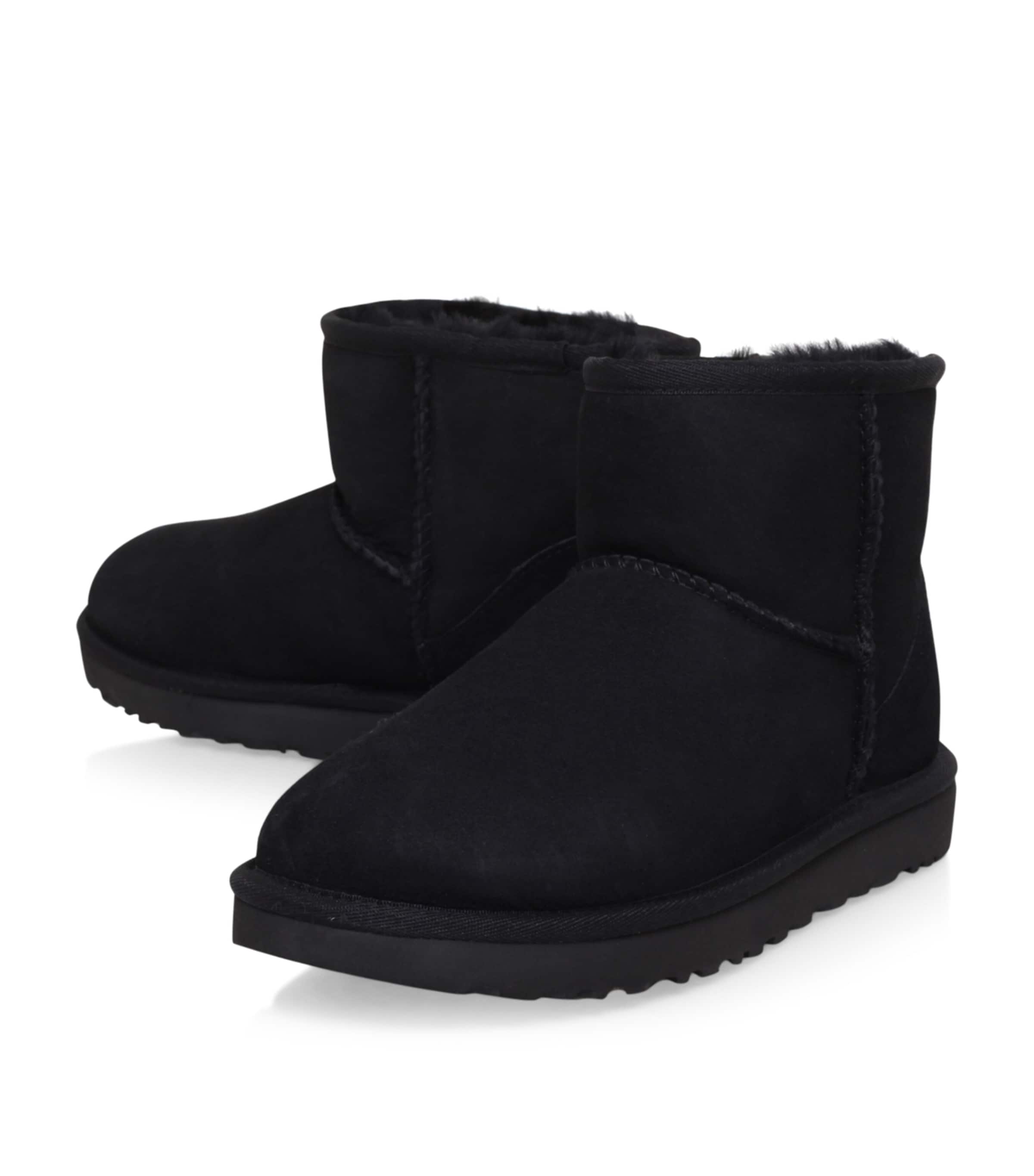 Classic Mini Suede Boots BLACK Image 4
