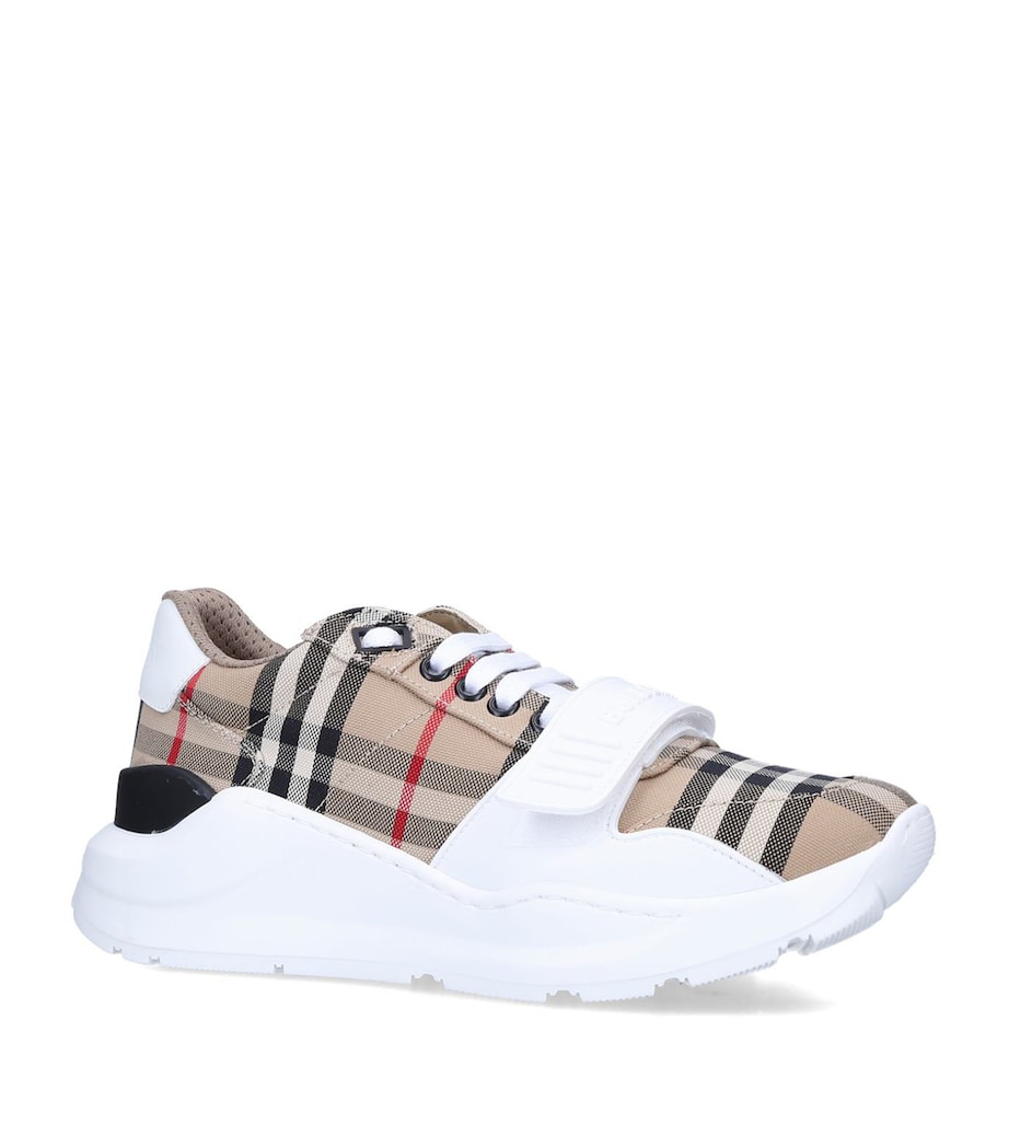 New Regis Vintage Check Sneakers BLK/BEIGE Image 1