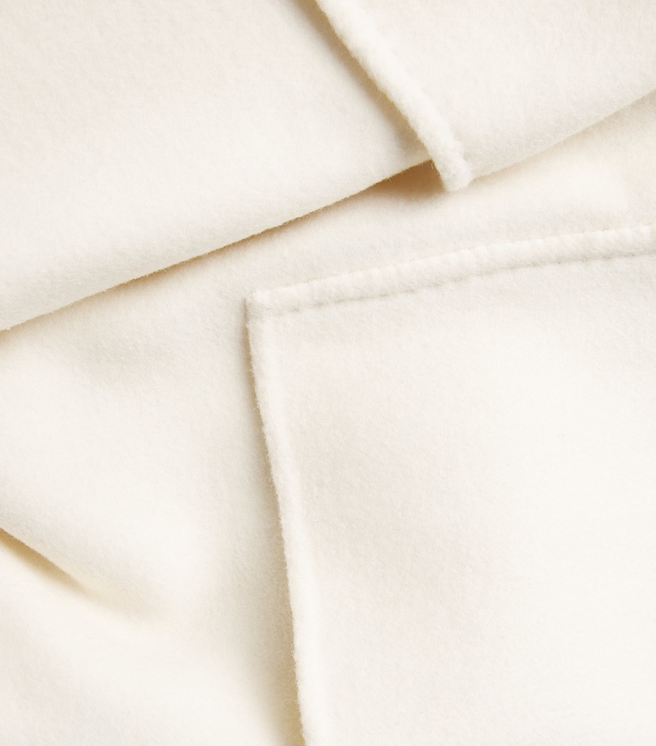 Cashmere Cunardier High Neck Coat PEARL Image 5