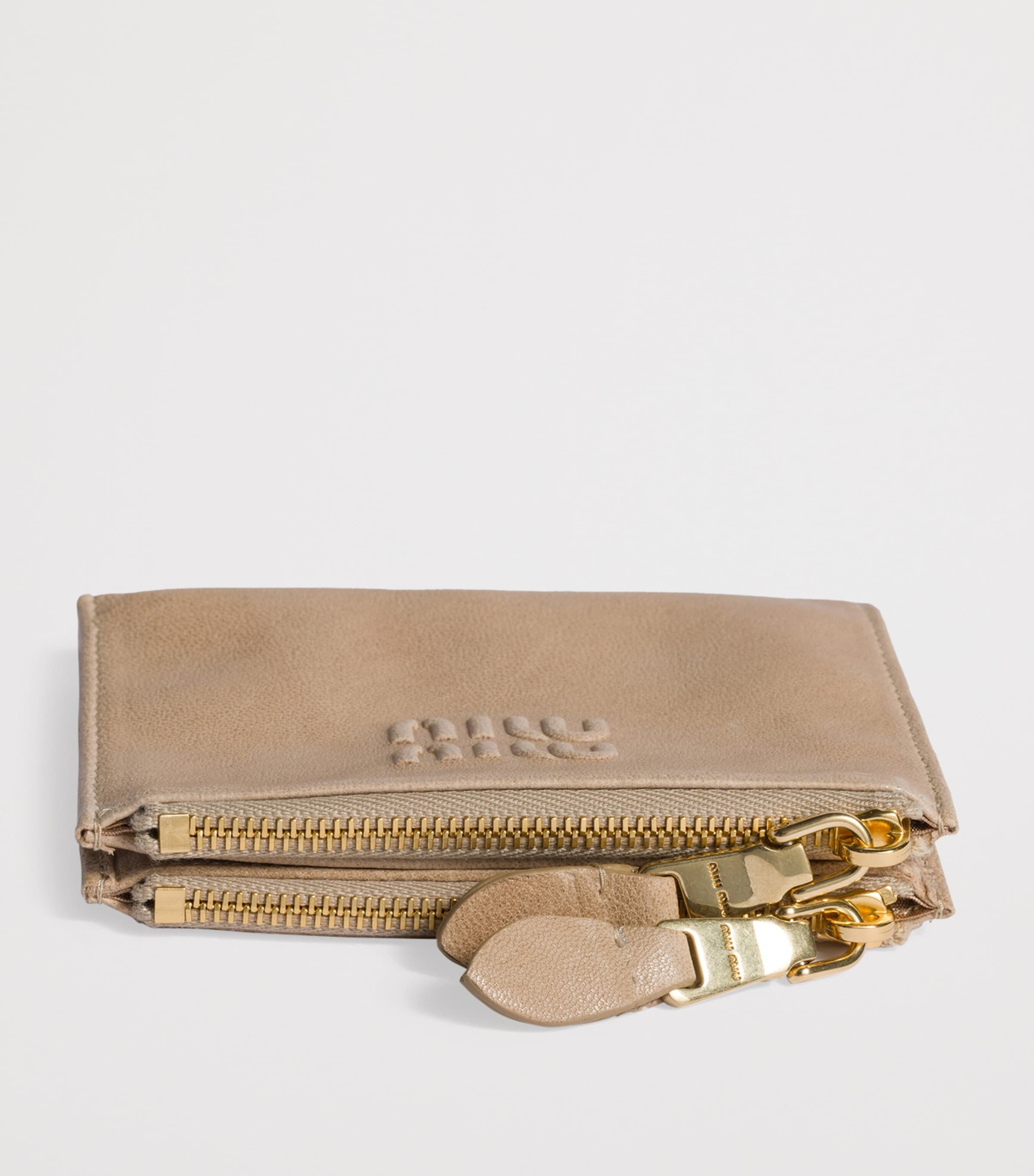 Miu Miu Neutral Small Nappa Leather Wallet | Harrods UK