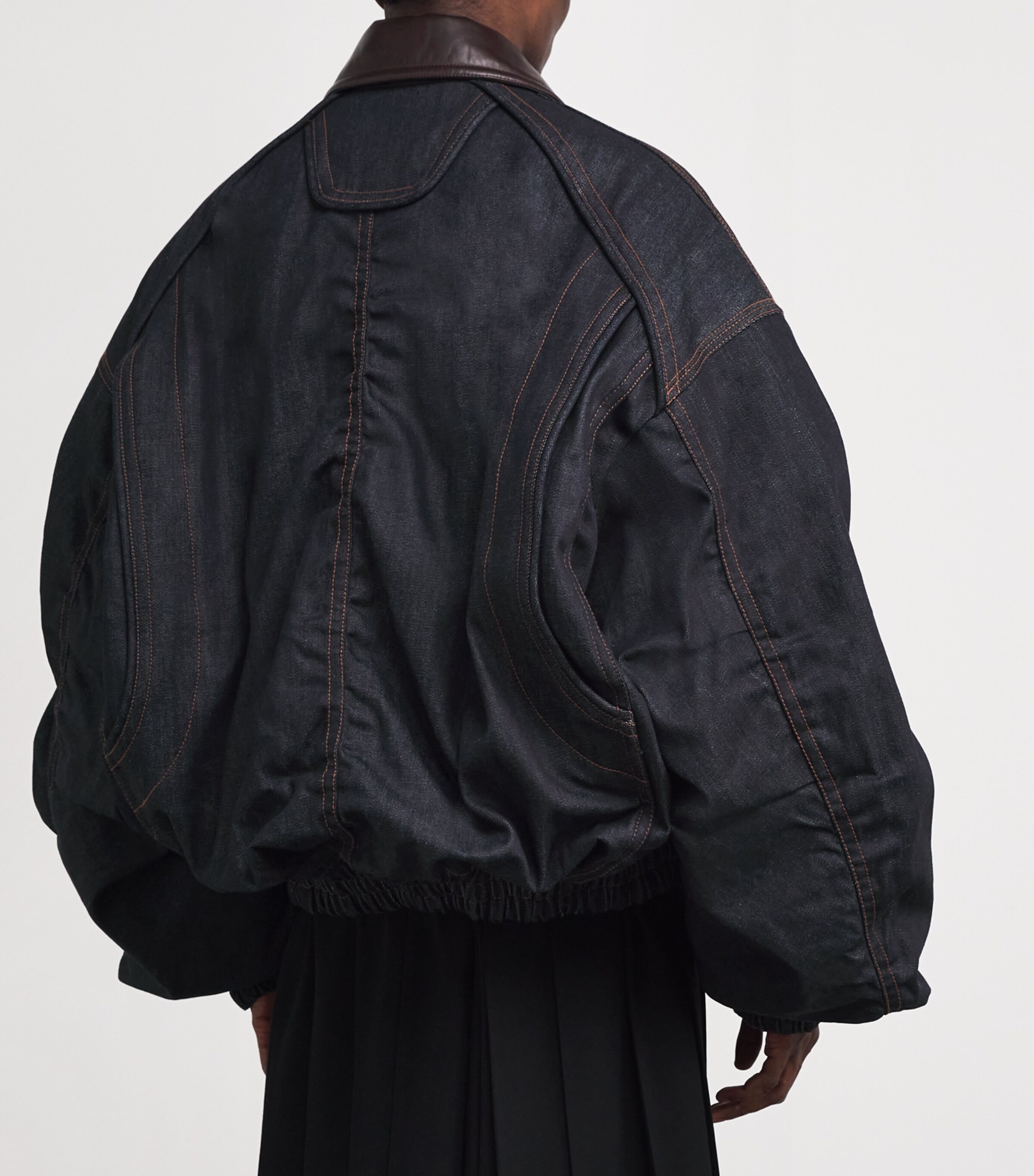 Denim MA-1 Jacket BLUE P Image 4