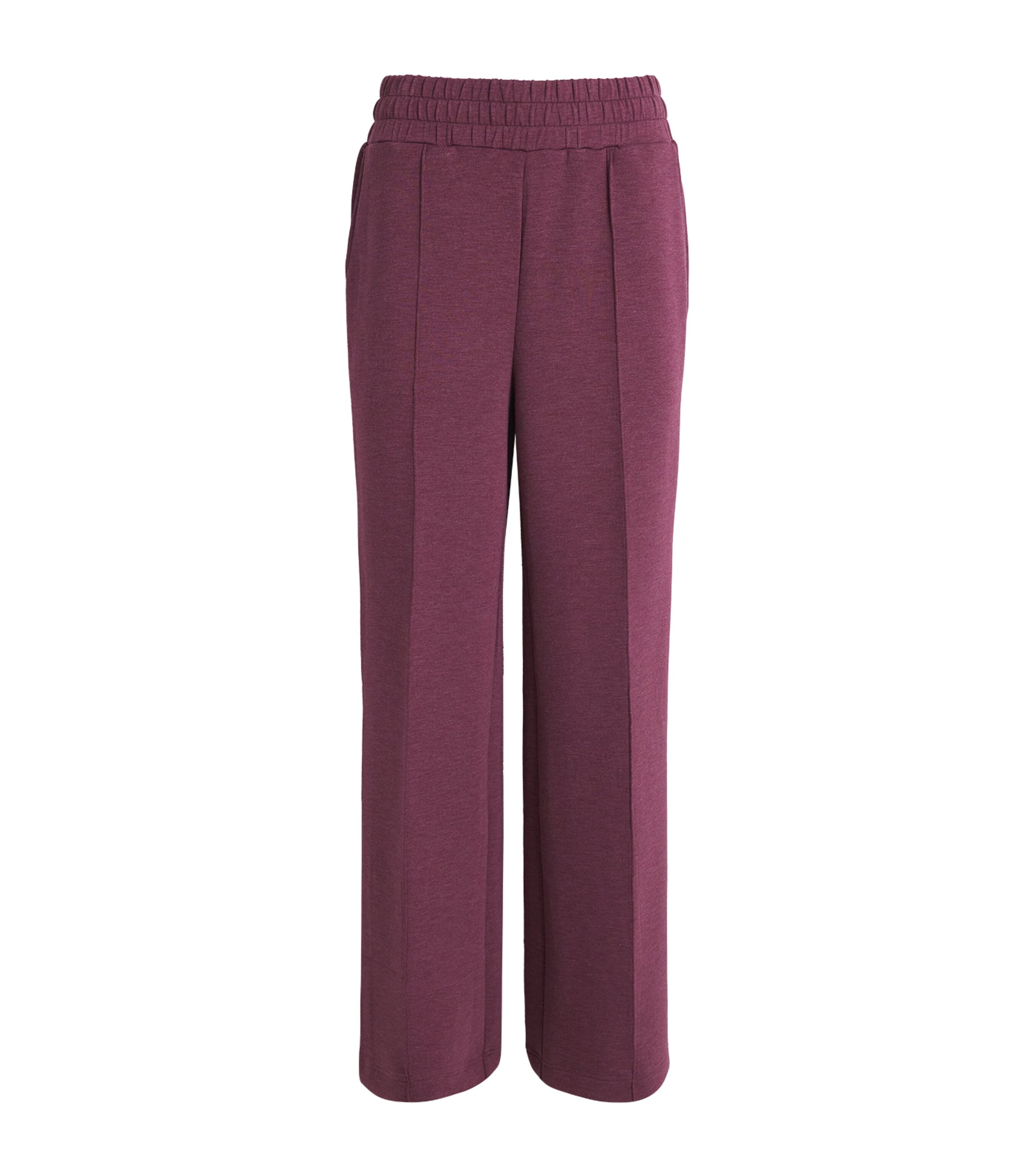 FreeSoft Wide-Leg Sweatpants BURGANDY Image 1