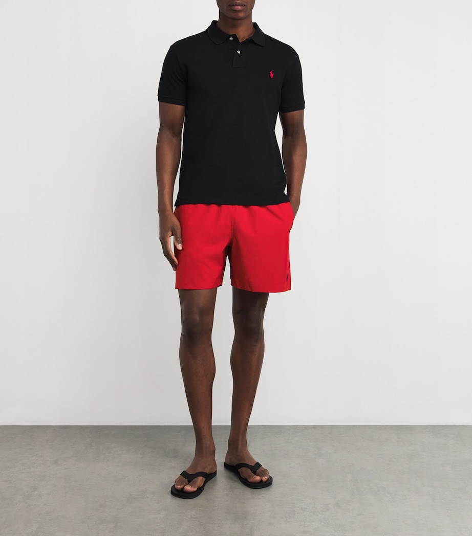 Polo Pony Swim Shorts RED Image 2