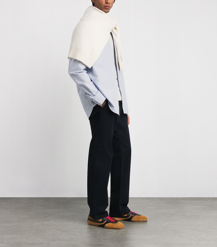 Organic Cotton Stripe Oxford Shirt BLUE STRIPE Image 2