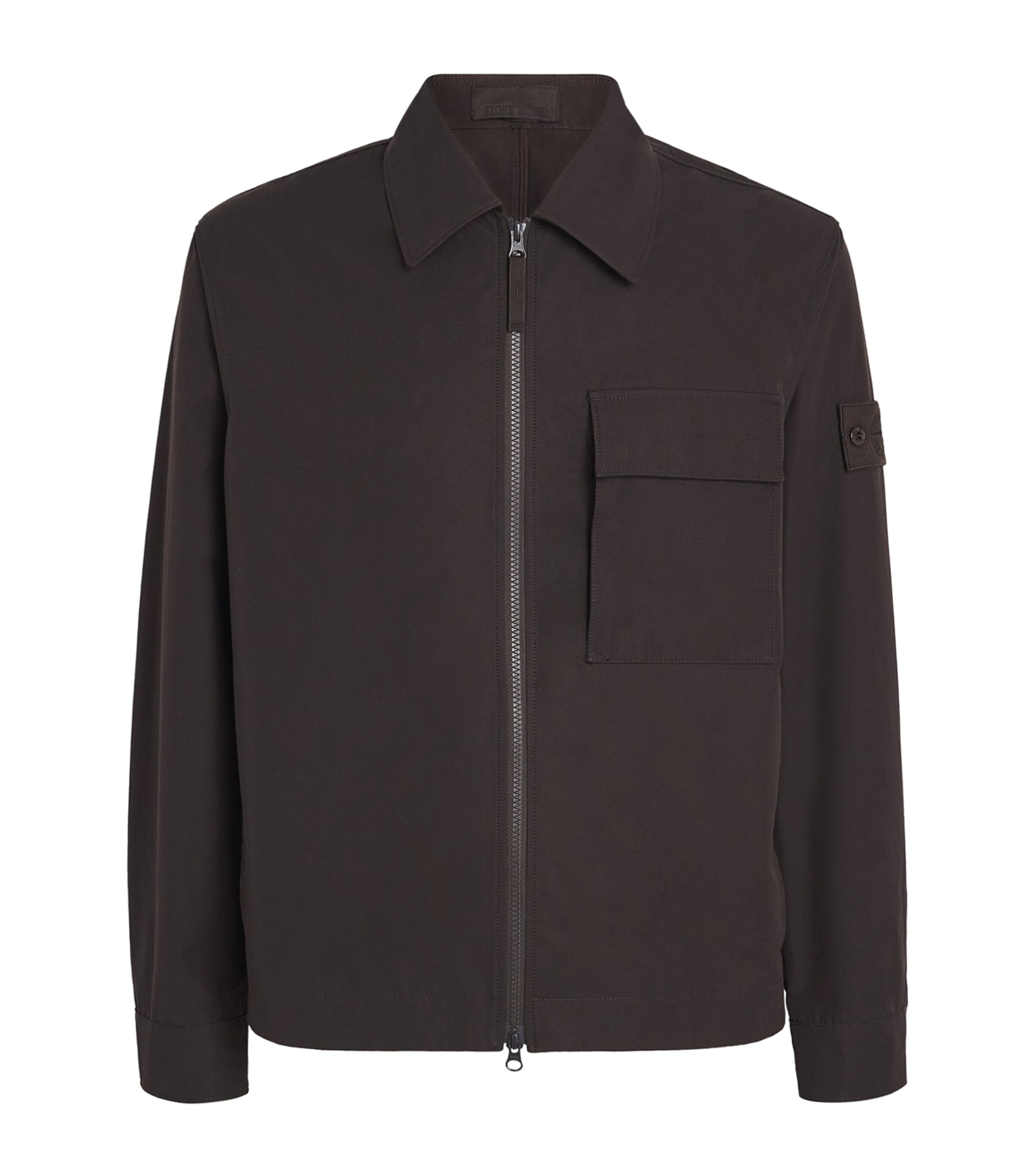 Stone Island Ghost Piece Satin Overshirt Best Stone Island Ghost 