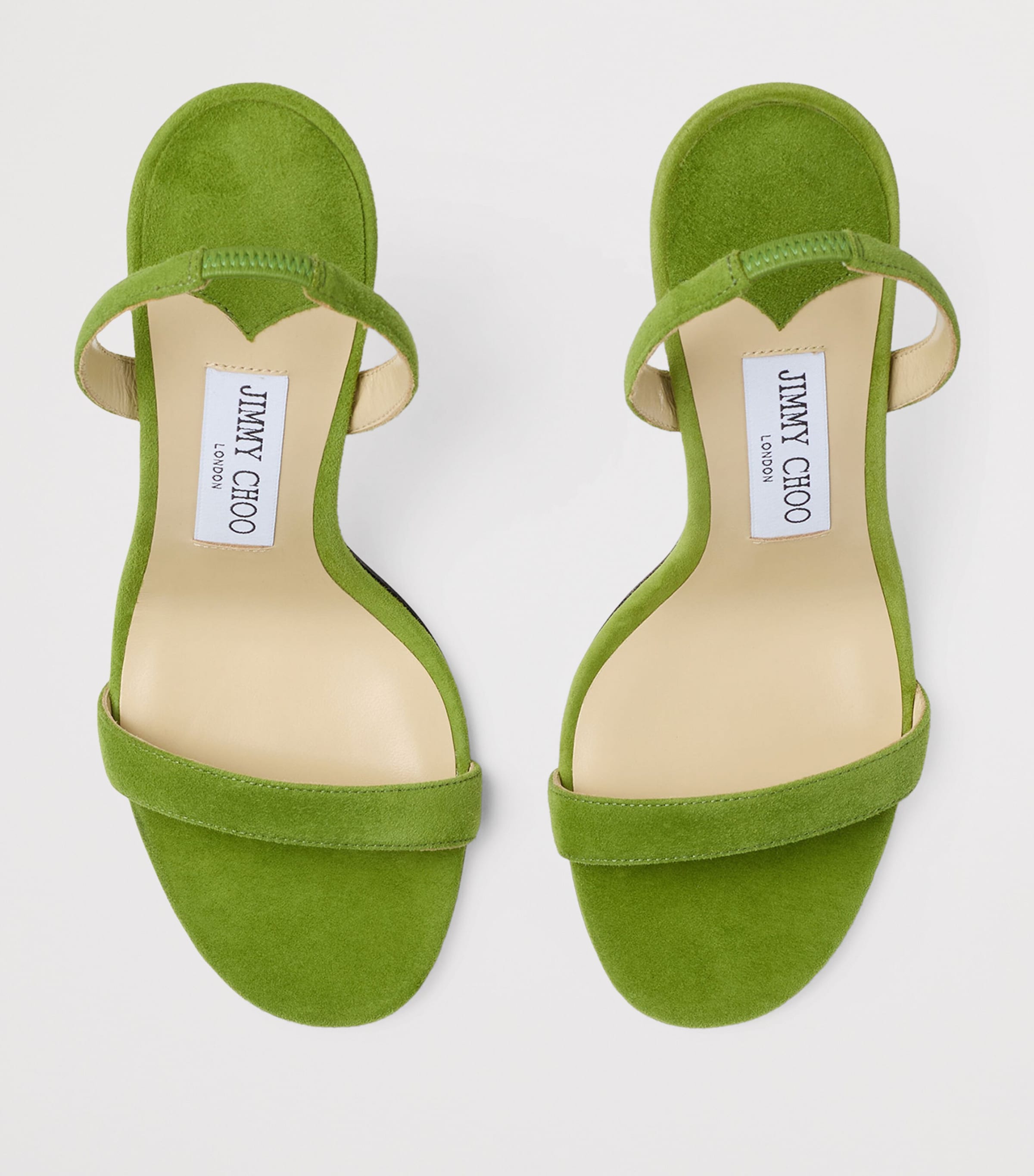 Jimmy Choo Jenn 100 Suede Heeled Sandals Clover Image 4