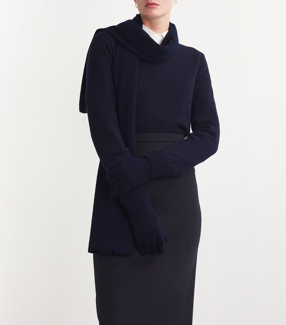 Harrods Womens Cashmere Gloves Cosmos Image 2