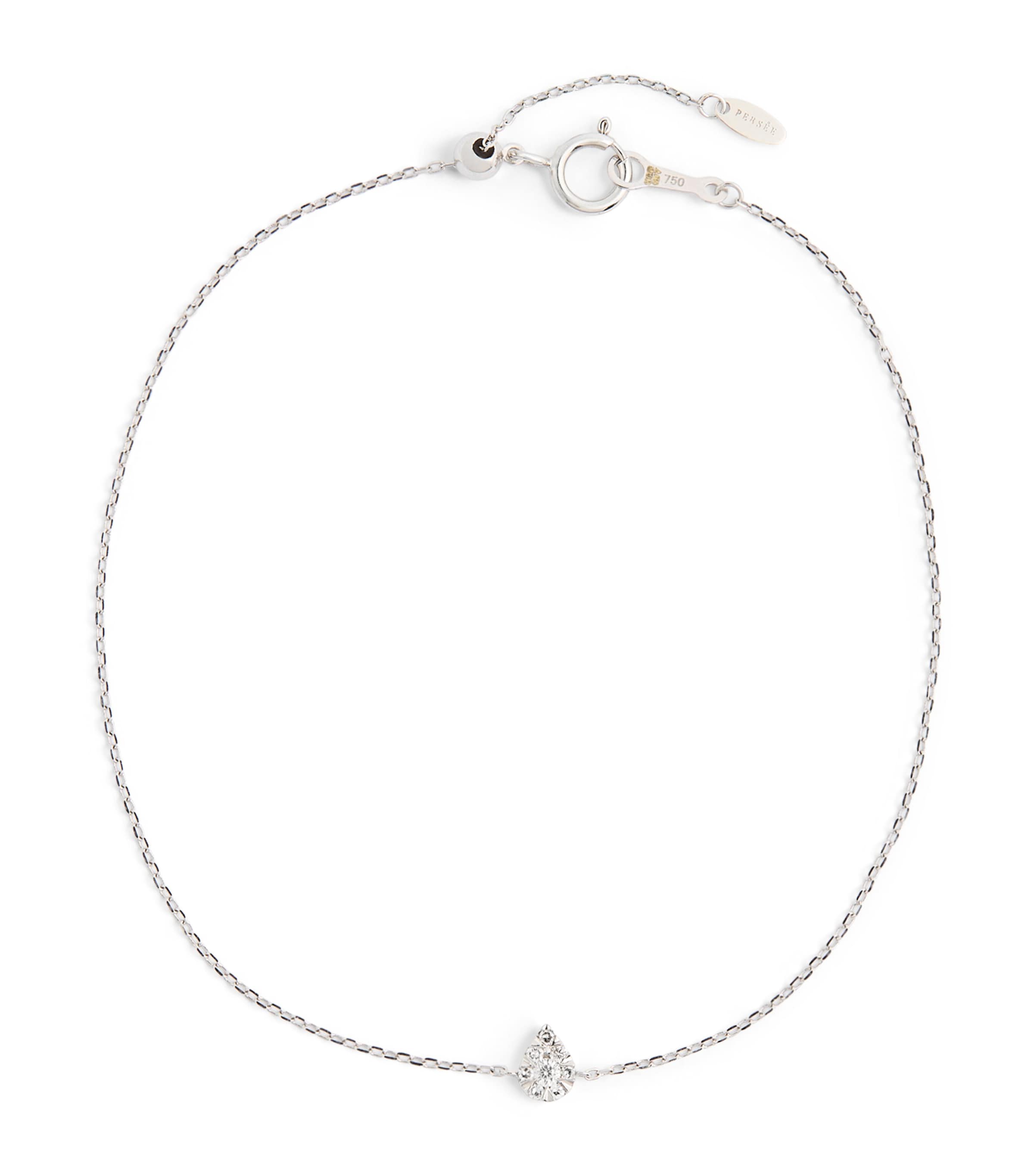 Persée White Gold And Diamond Floating Bracelet In White