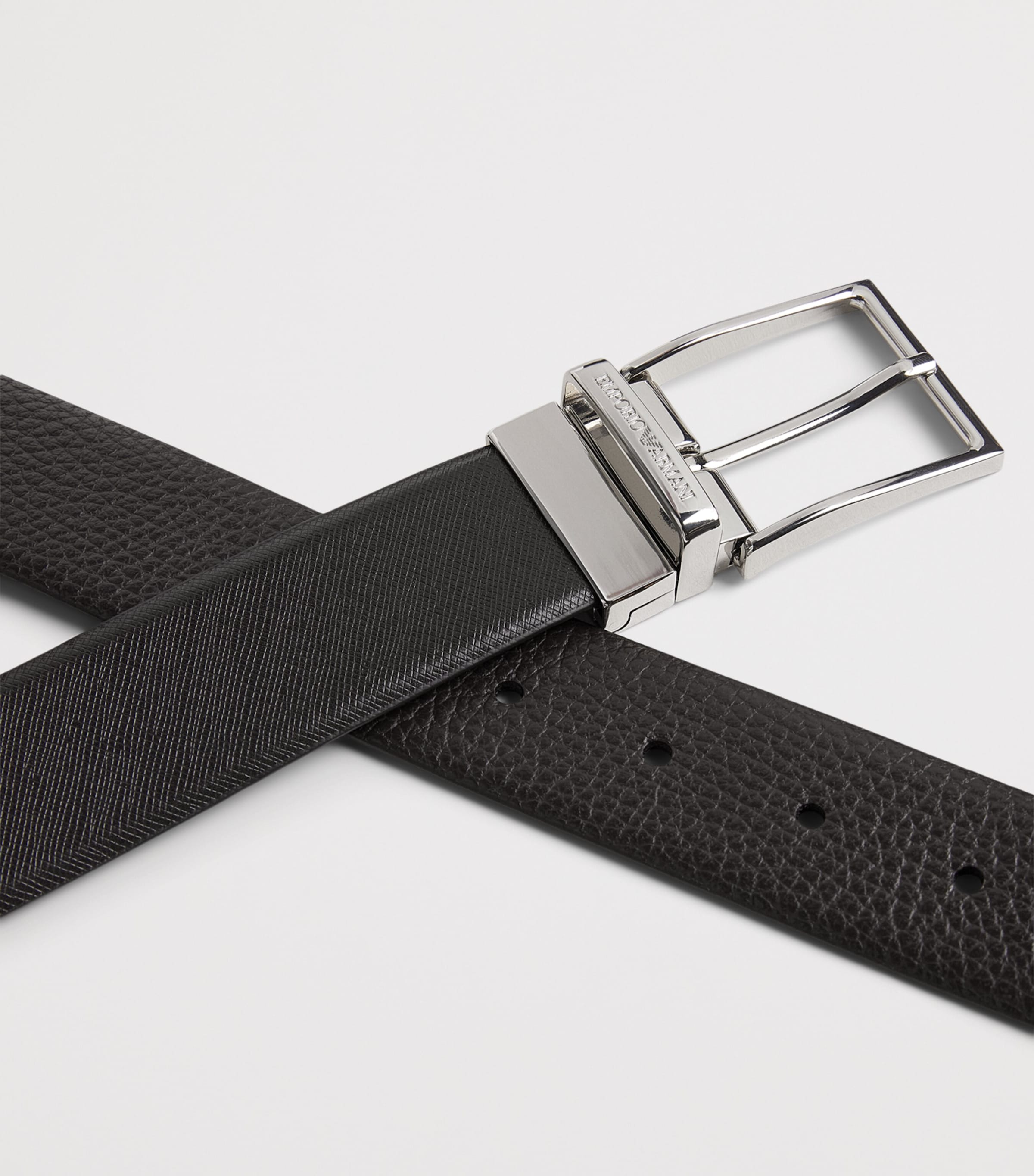 Emporio Armani Grained Leather Belt Image 4