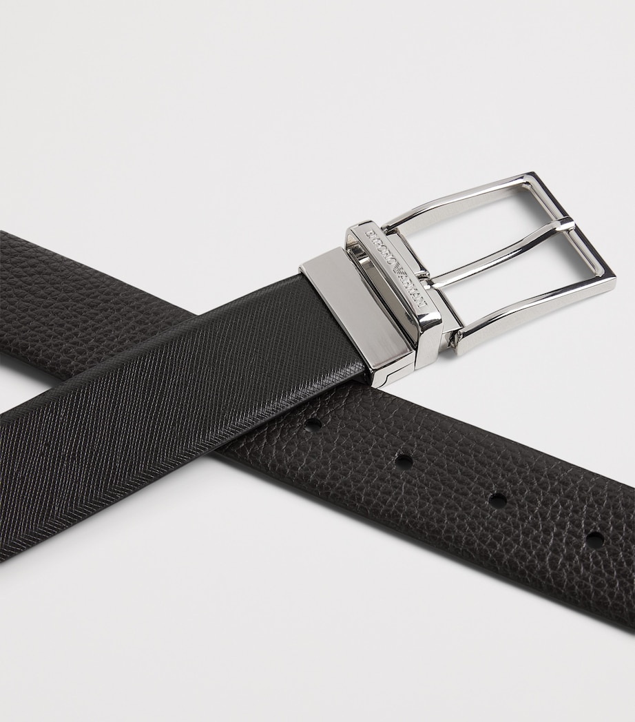 Emporio Armani Grained Leather Belt Image 4