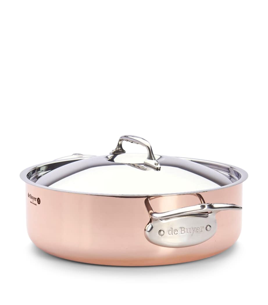 De Buyer Copper Prima Matera Sauté Pan and Lid (28cm) Copper Image 6