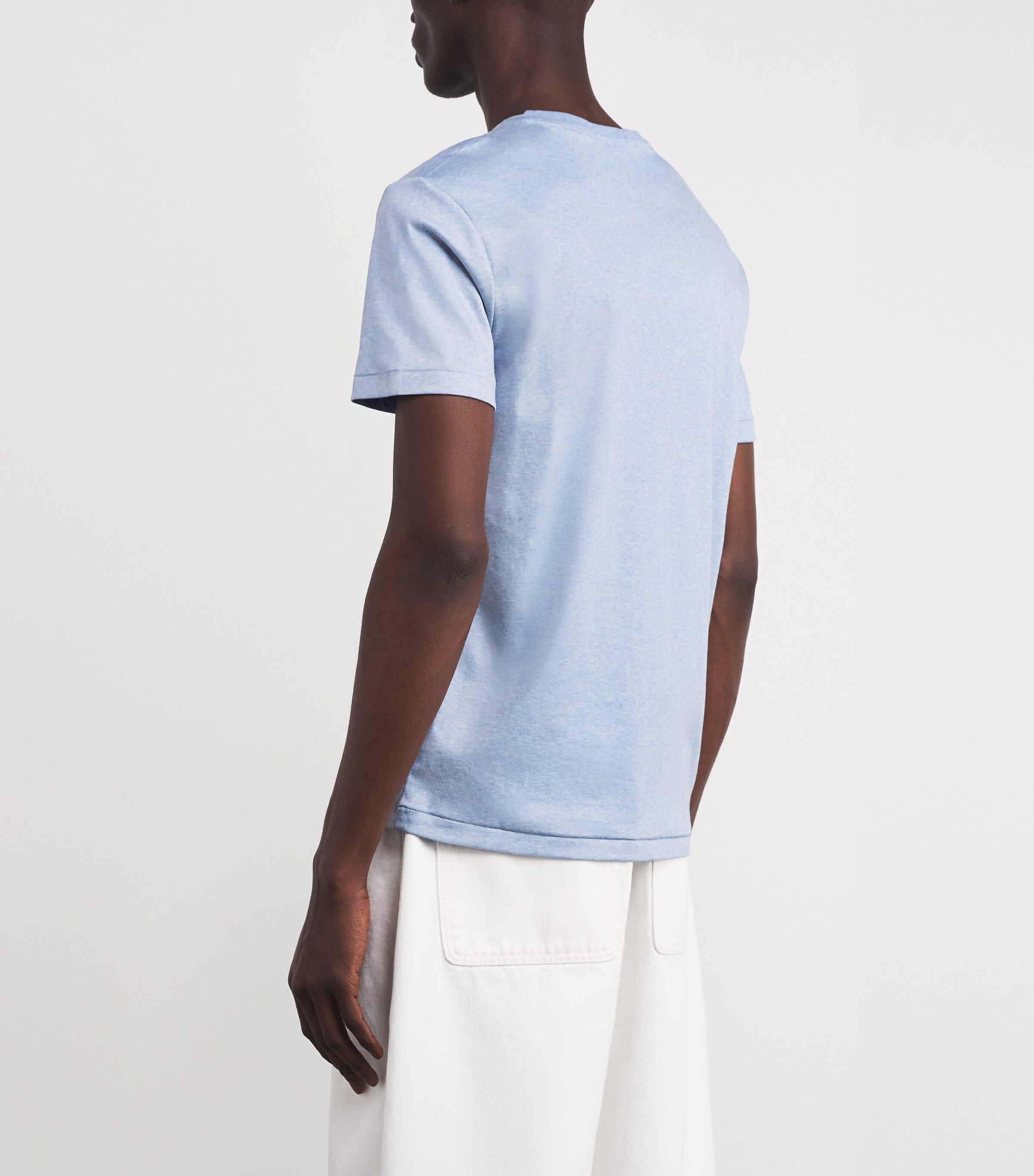 Pima Cotton Logo T-Shirt ISLE HEATHER Image 4