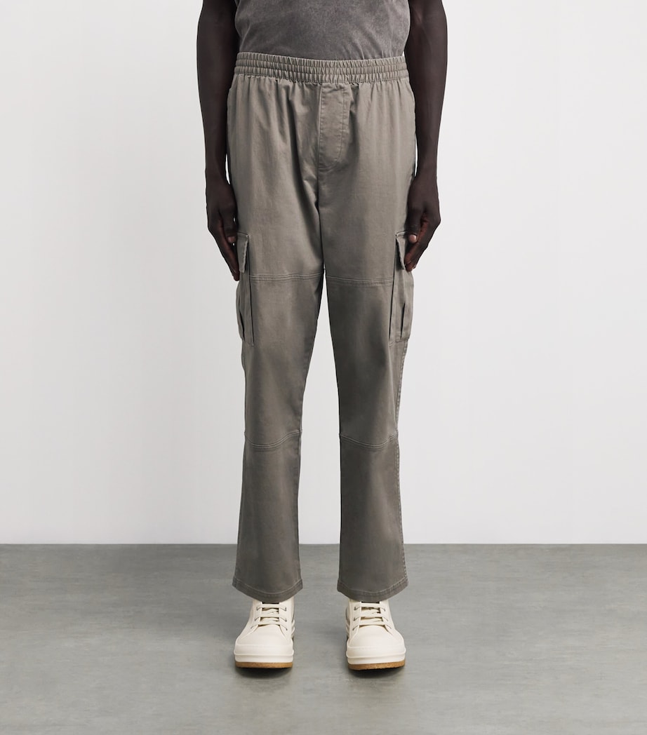 Stretch-Cotton Cargo Trousers DARK TAUPE Image 3