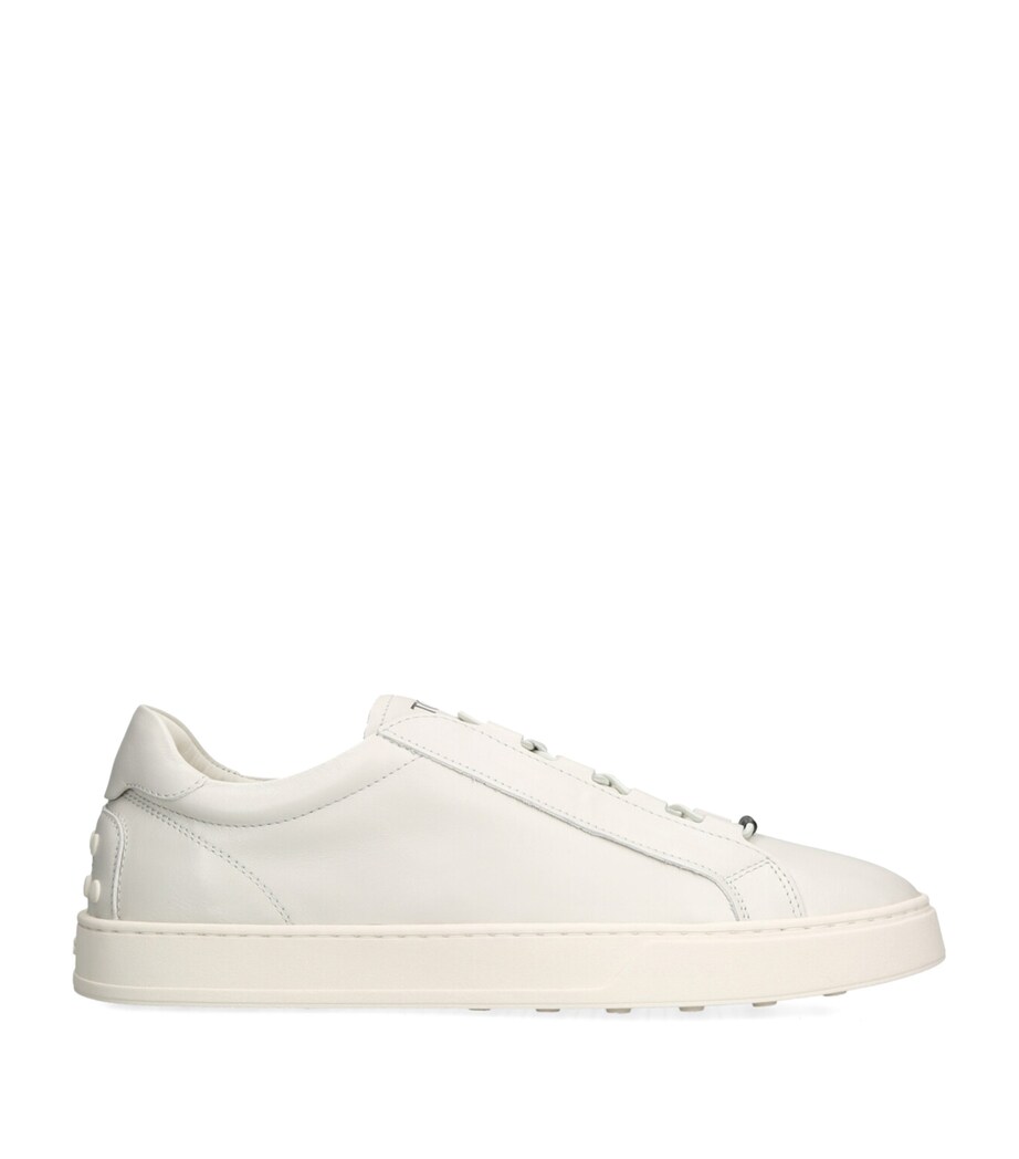 Tod's Leather Cassetta Sneakers Bone Image 1