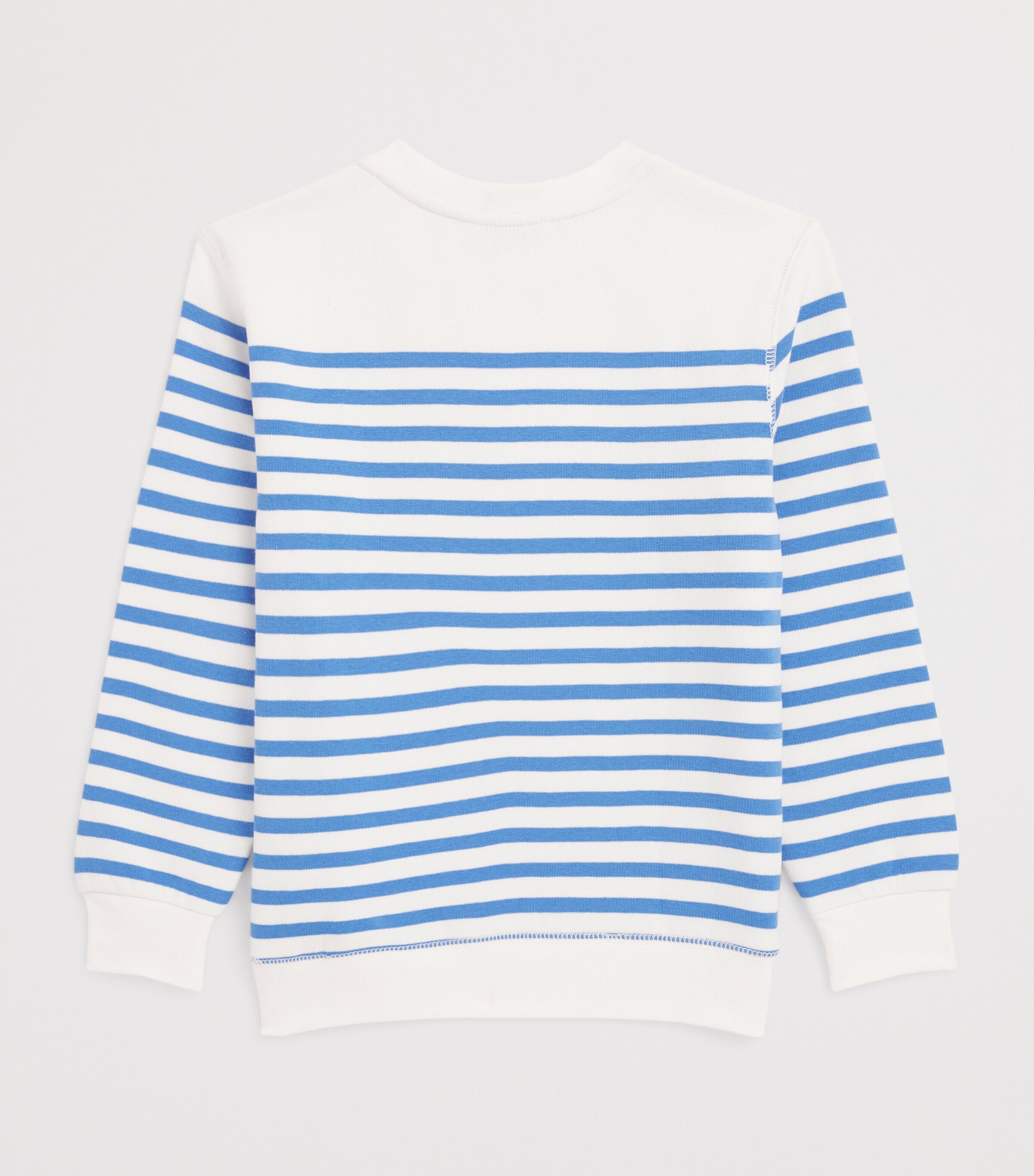 Cotton-Blend Stripe Polo Bear Sweatshirt (6-14 Years) MULTI Image 2