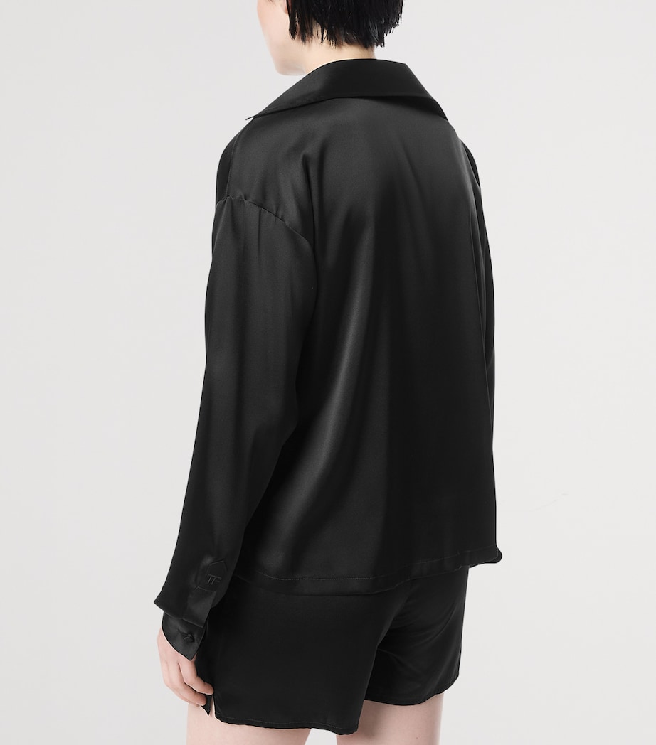 TOM FORD Womens Silk-Blend Blouse Naa Image 4