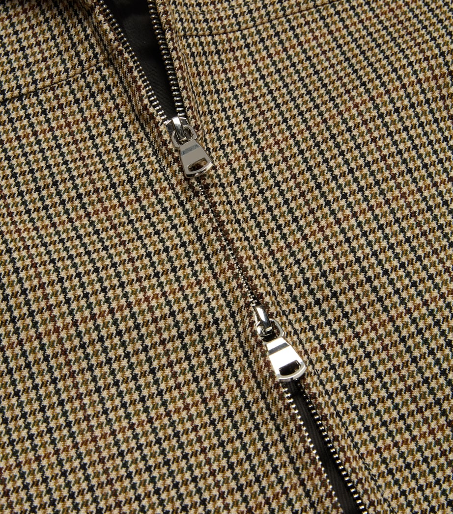 Wool Houndstooth Zip Jacket 0101 HNDSTH CHECK Image 2