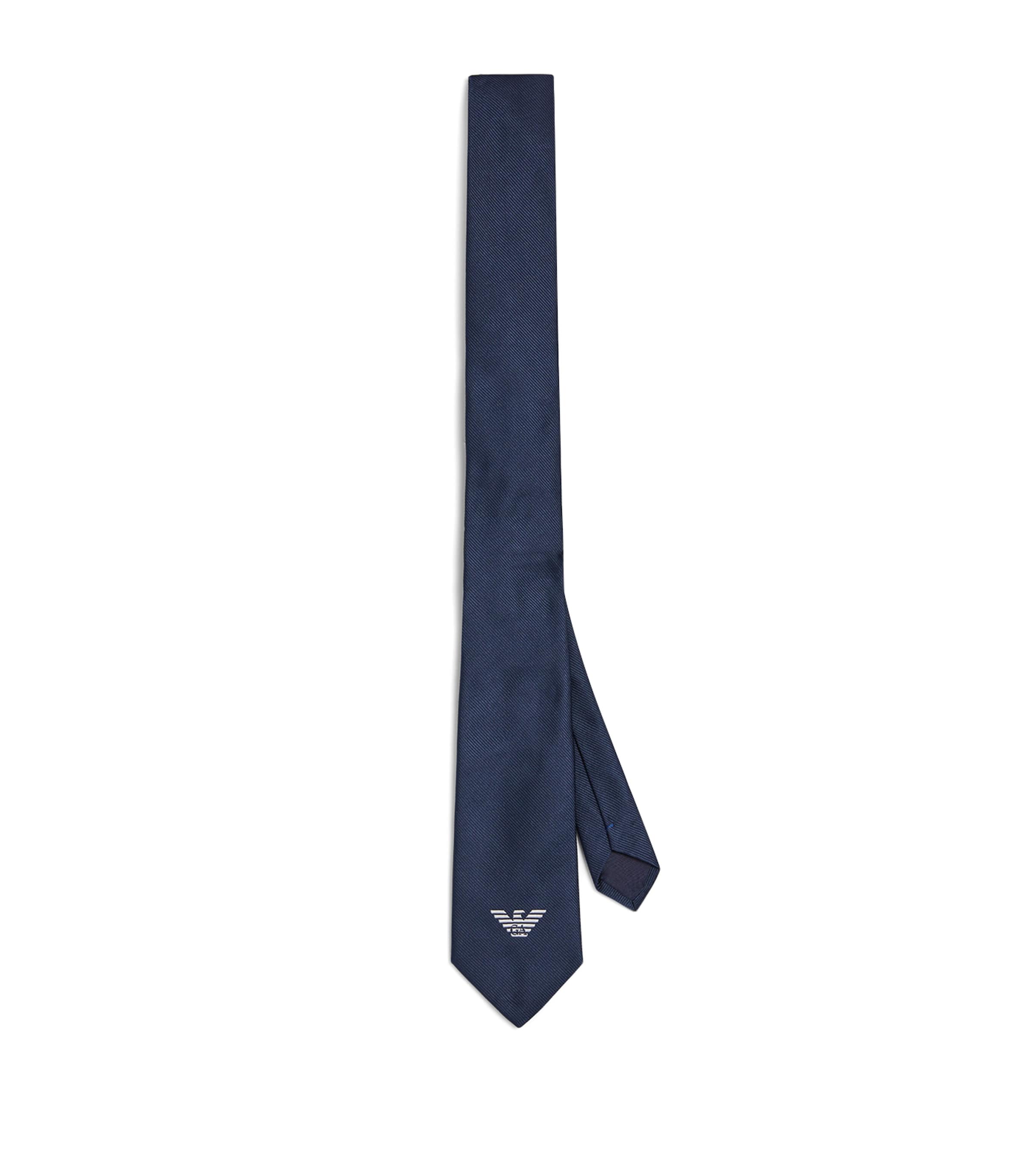 EMPORIO ARMANI SILK LOGO TIE 