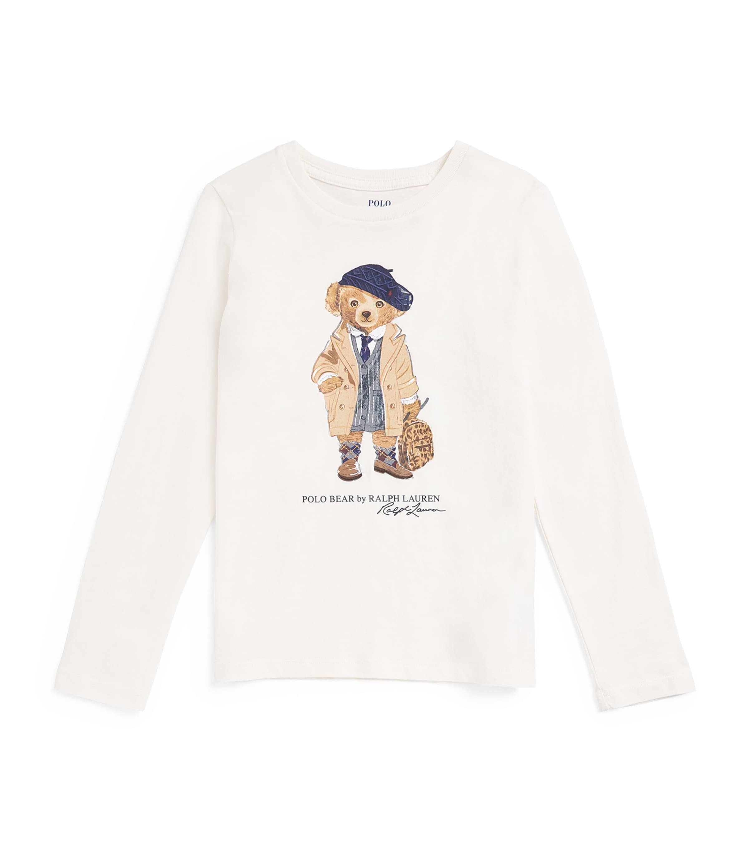Ralph Lauren Kids Bear Graphic T-Shirt (2-7 Years) | Girls Clothing | Tops & T-shirts | Designers | Polo Ralph Lauren | Ralph Lauren