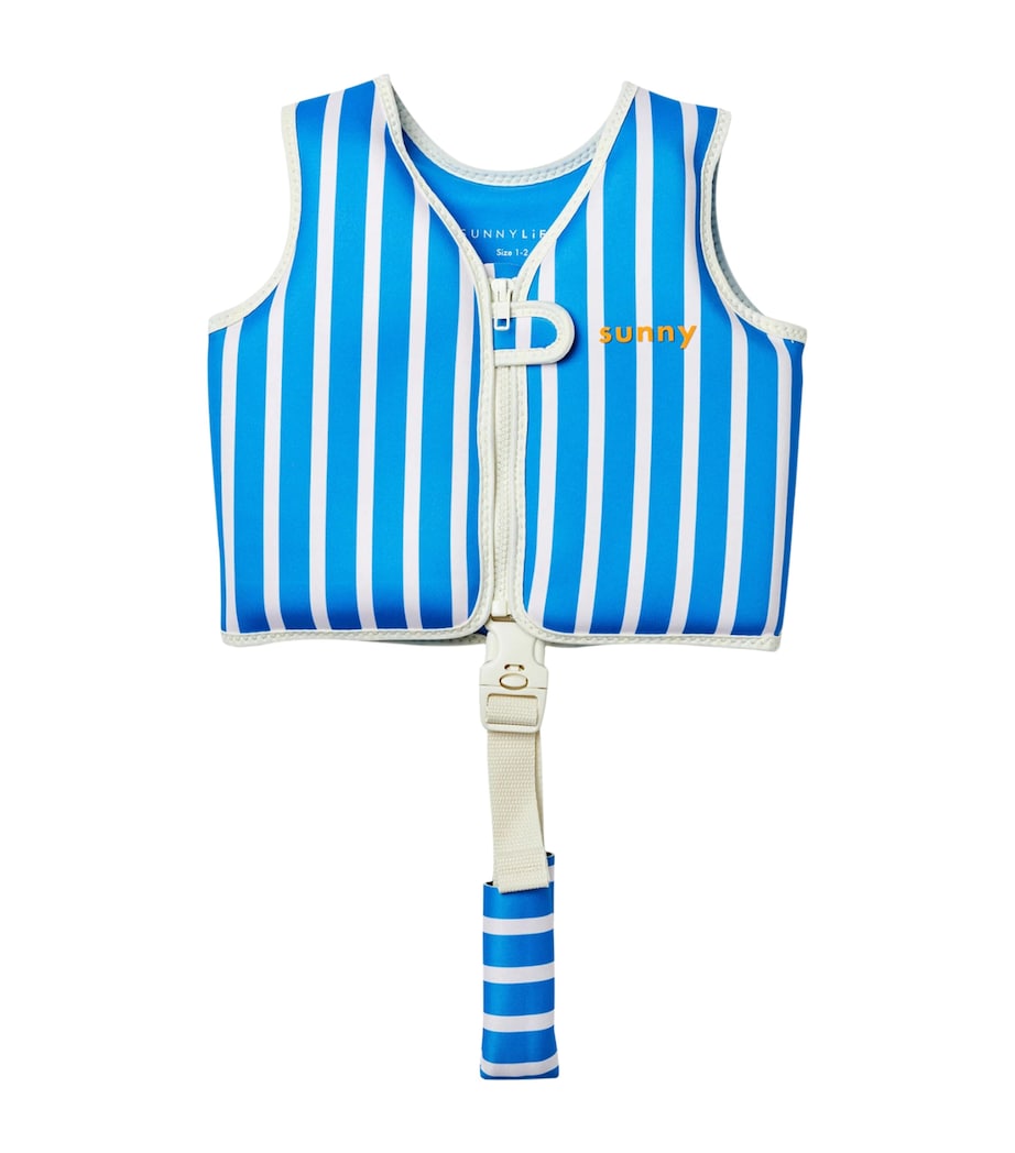 Sunnylife Kids Tino the Tiger Swim Vest (12-24 Months) Blue Image 1