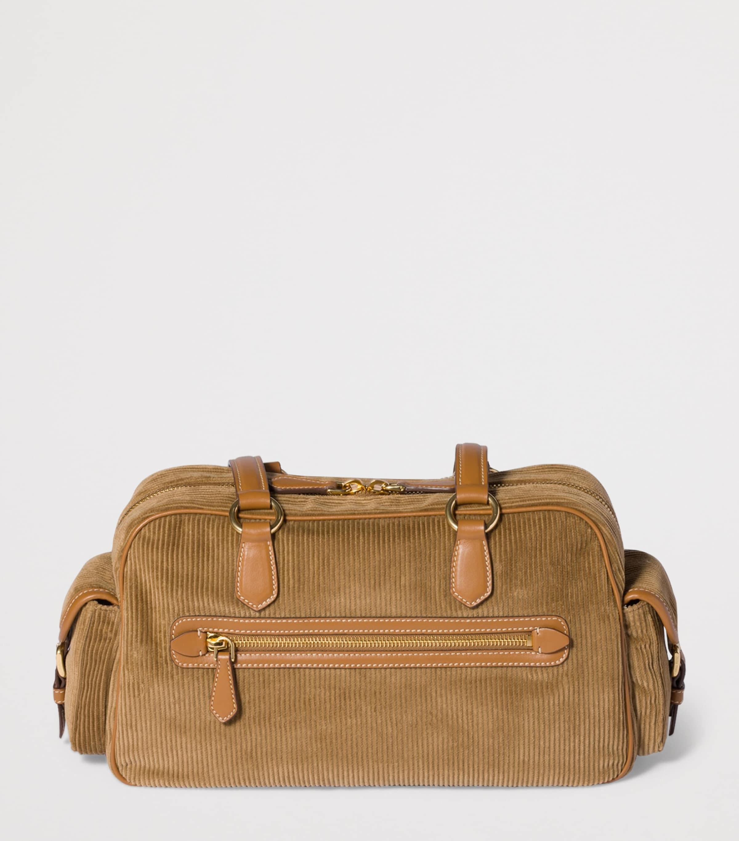 Corduroy Pocket Shoulder Bag F0401 Image 4