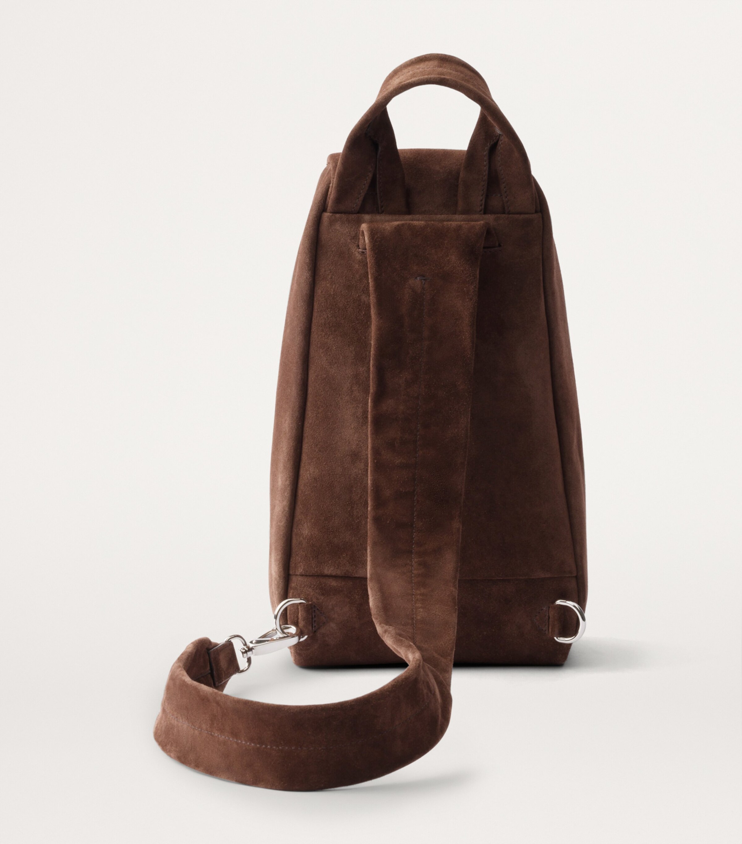Prada Suede Cross-Body Backpack Image 3