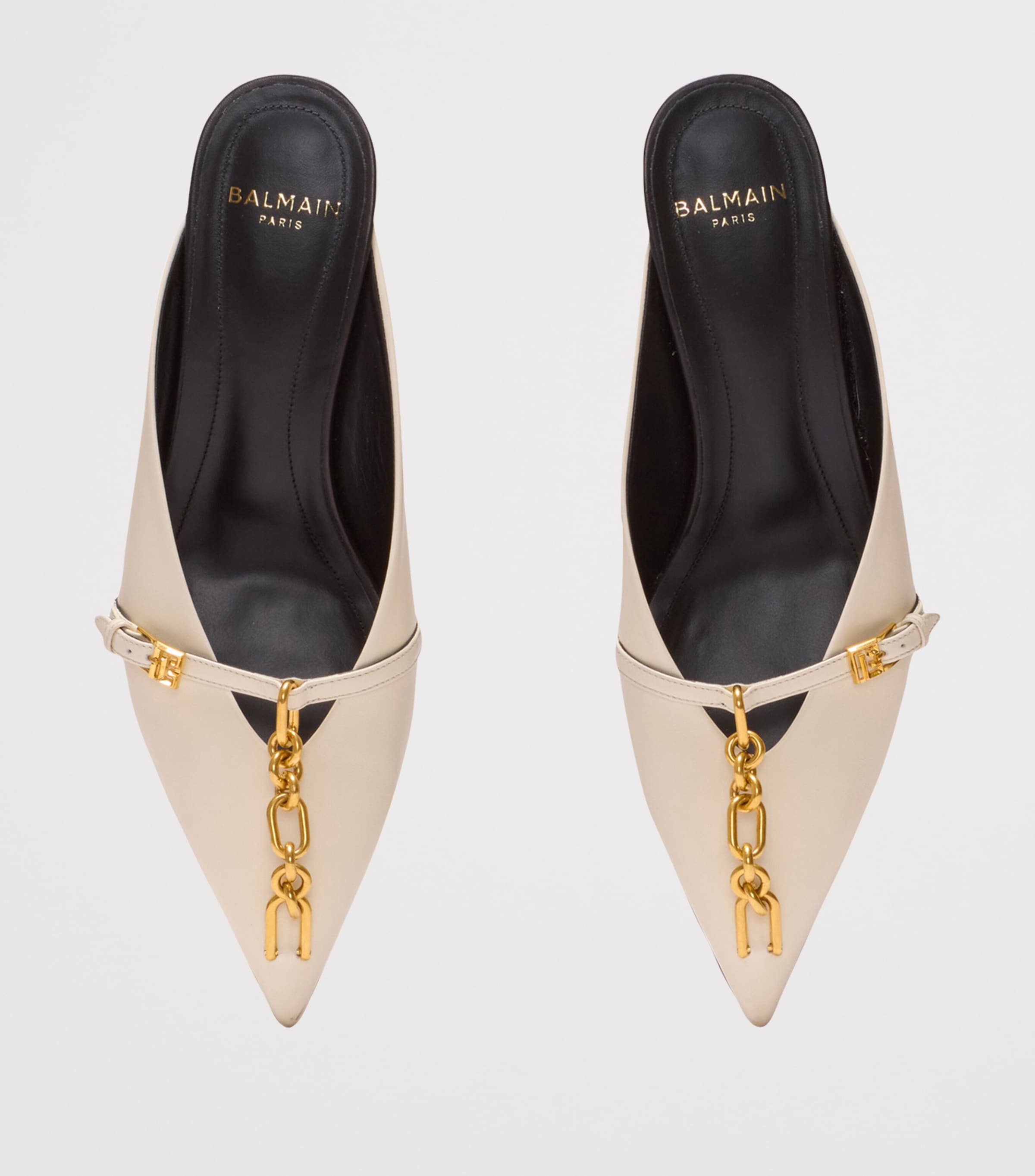 Leather Sync Mules 50 0AI IVOIRE Image 7