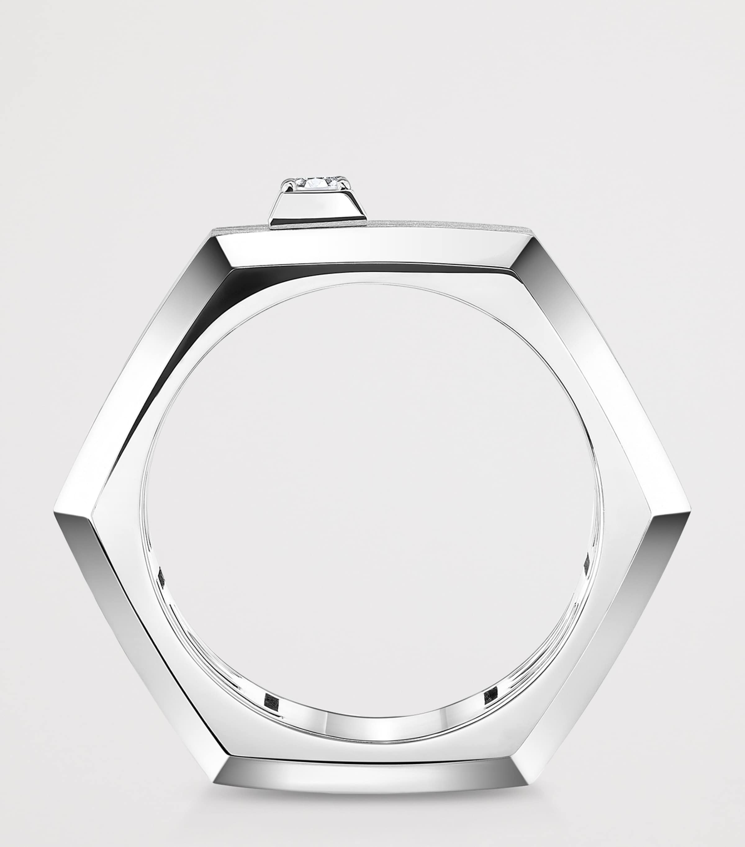 Messika Moderniste Medium White Gold and Diamond Ring (0.03ct) White Gold Image 3