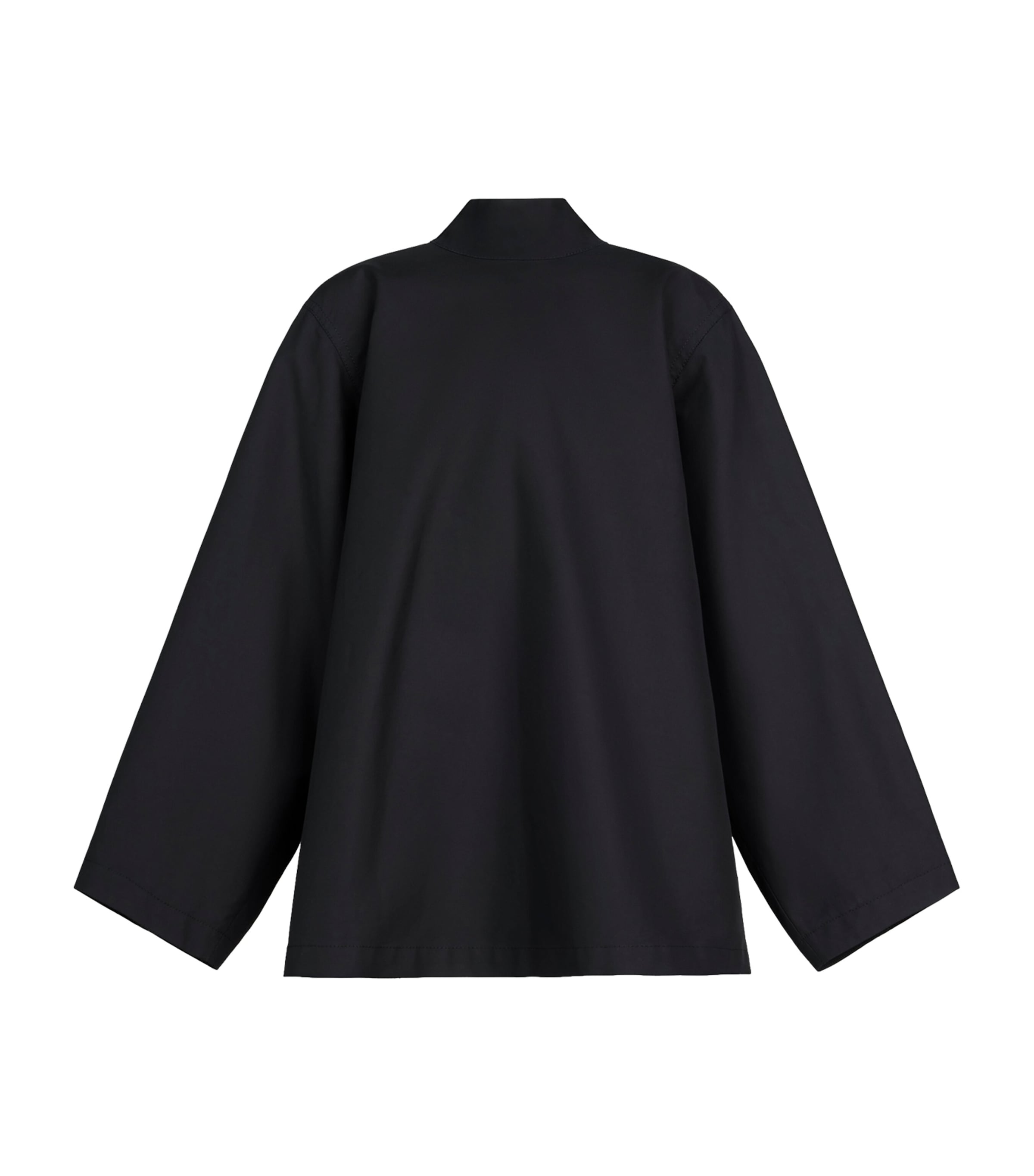 Alaïa Womens Cotton Poplin Reverse Jacket Noir Alaia Image 4