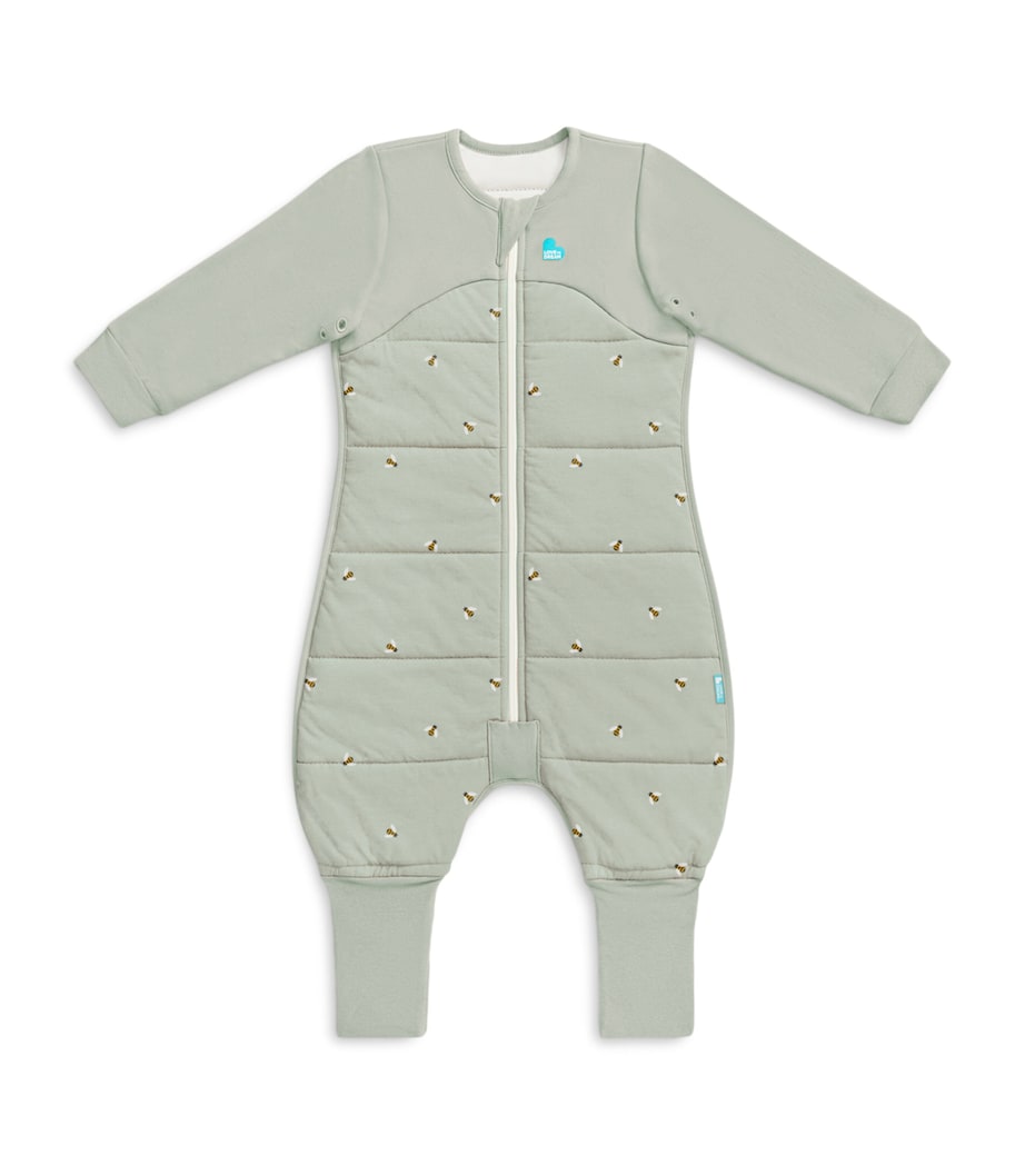 Love to Dream 2.5 Tog Stretch-Cotton Bee Playsuit (12-24 Months) Olive Image 1