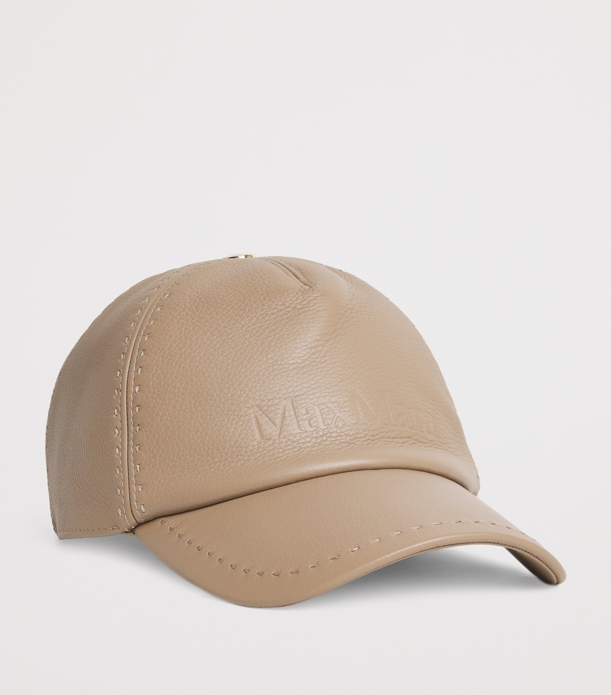 Leather Logo Cap MUD Image 2