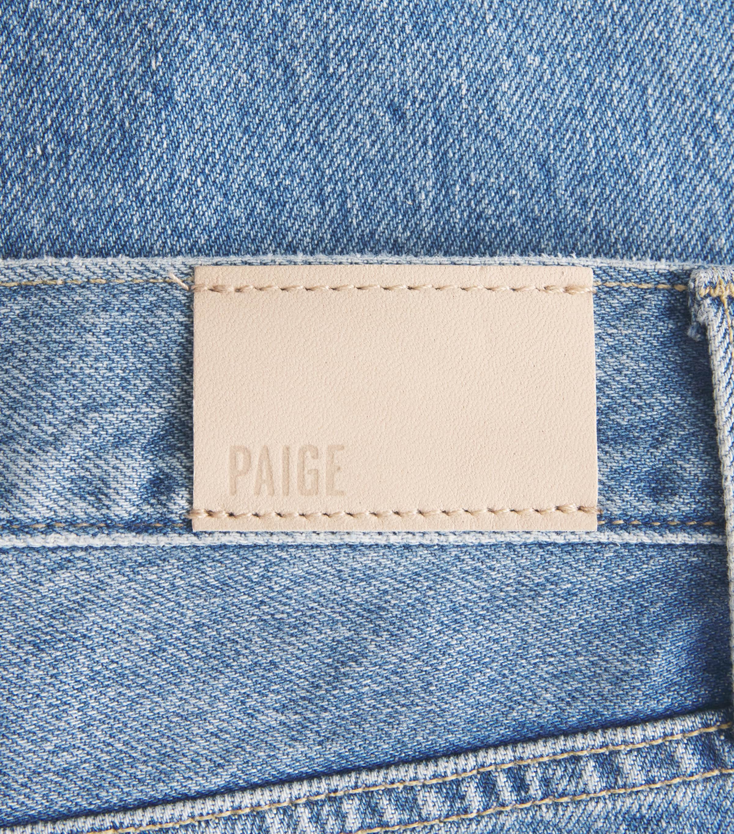 PAIGE Womens High-Rise Tapered Emilie Jeans Mariners Image 6