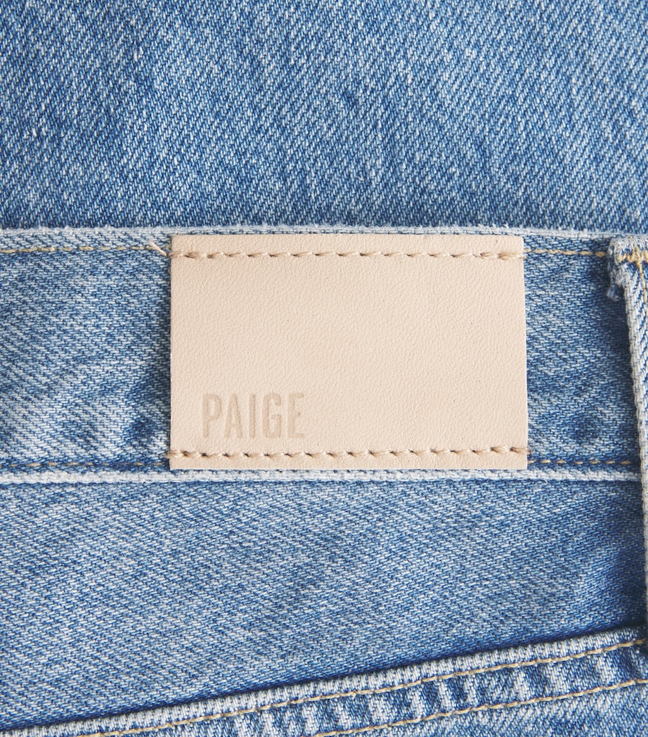 PAIGE Womens High-Rise Tapered Emilie Jeans Mariners Image 6