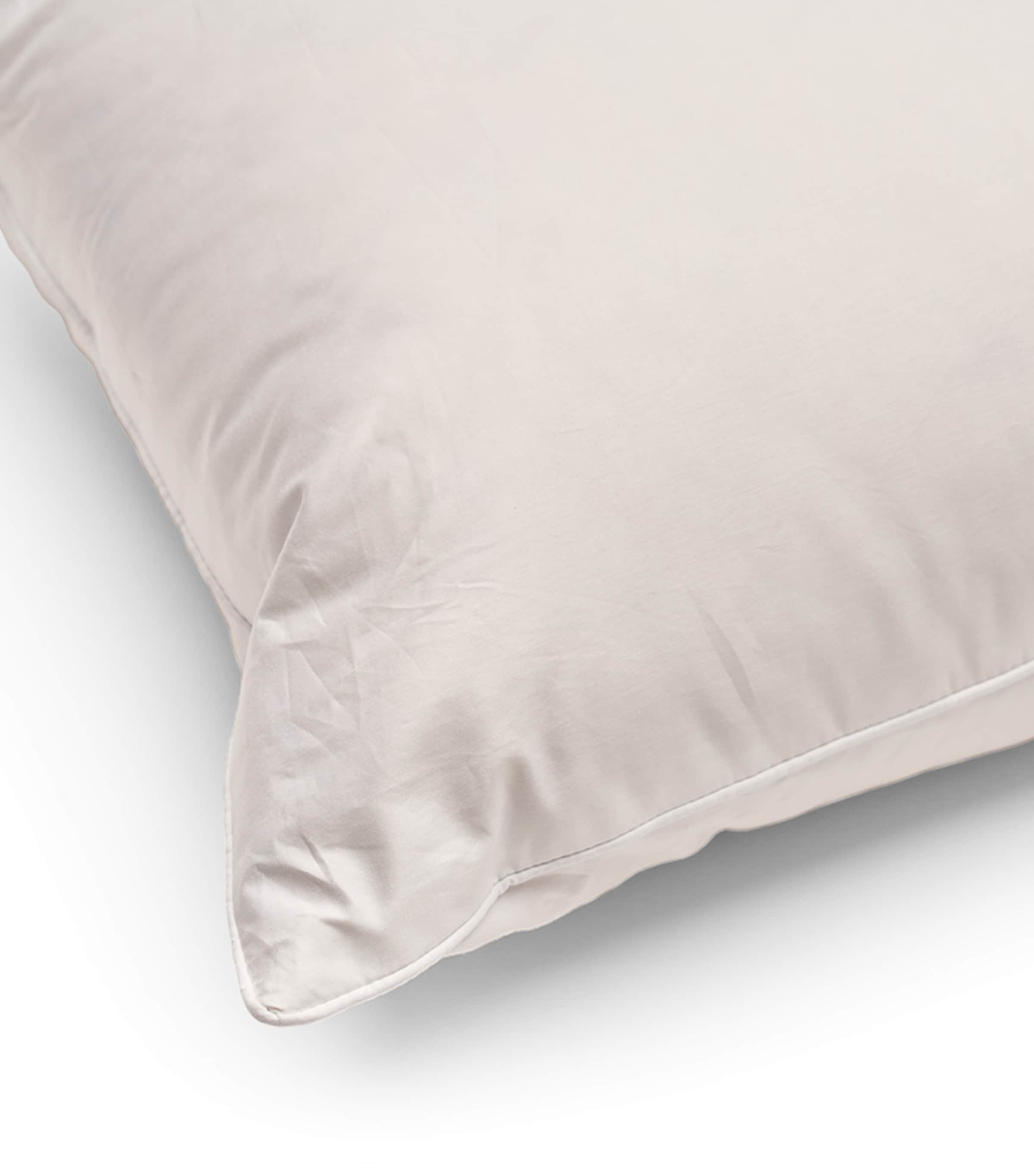 Cotton Down-Filled Pillow (50cm x 75cm) WHITE Image 6
