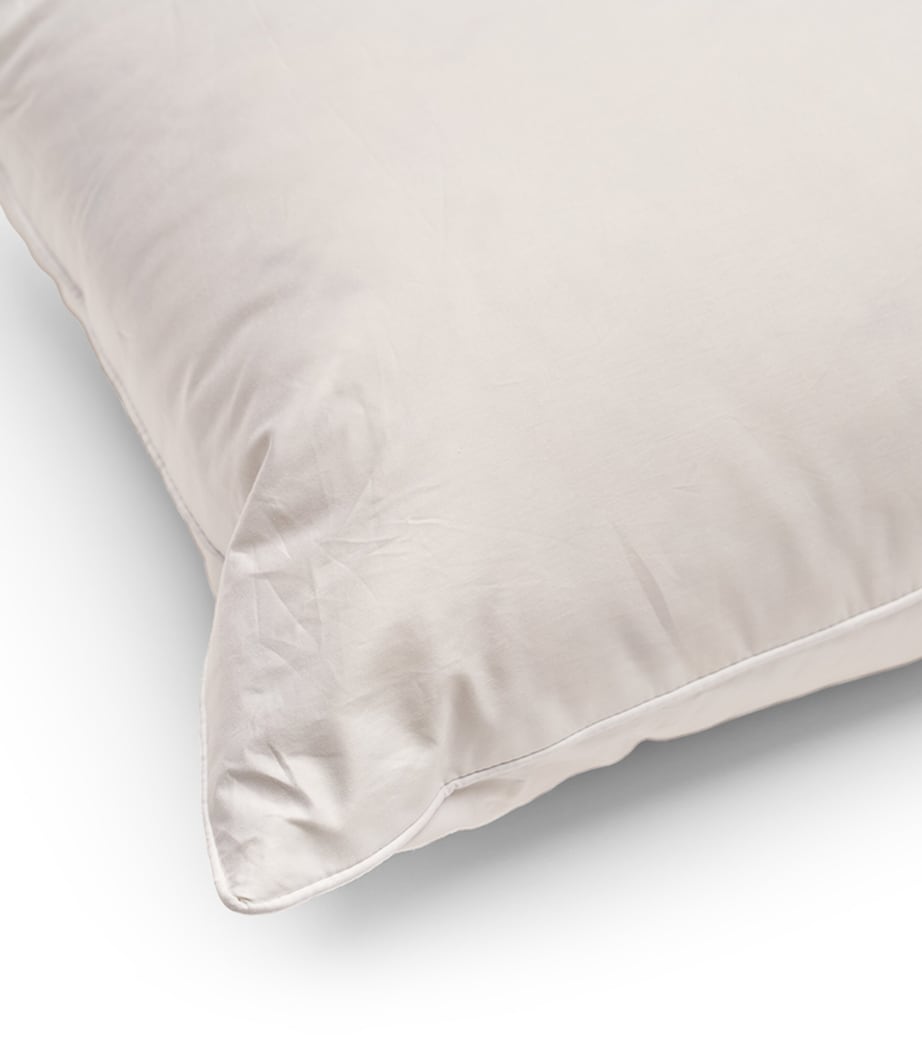 Cotton Down-Filled Pillow (50cm x 75cm) WHITE Image 6