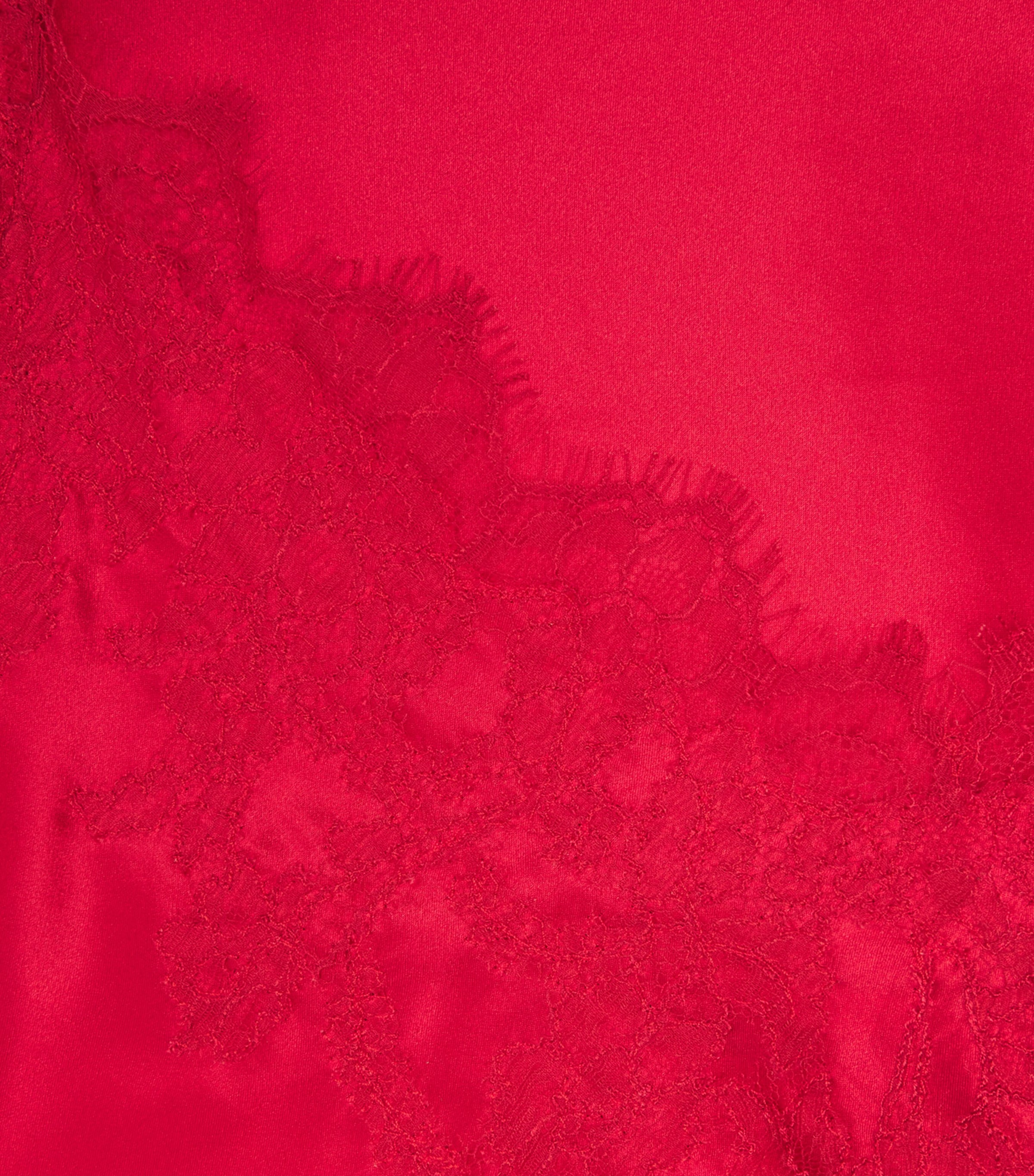 Silk-Lace Cami Top RUBY/RUBY Image 5