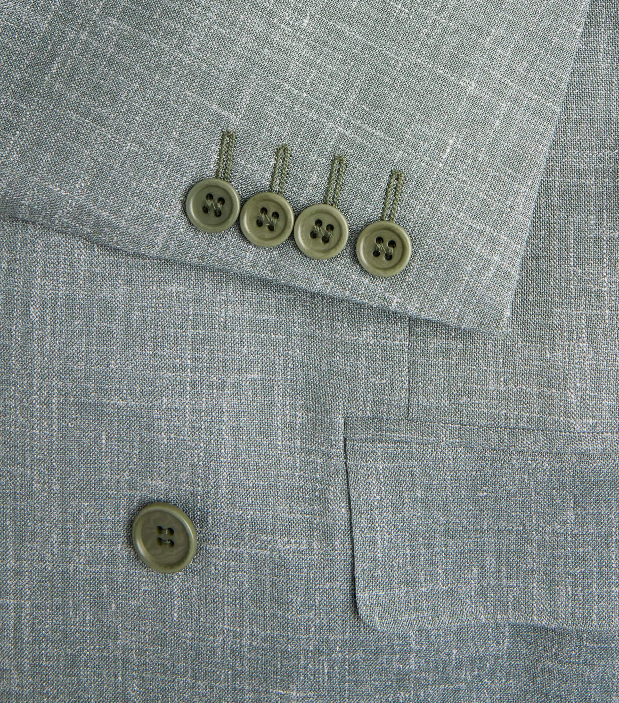 Canali Mens Wool-Silk-Linen 2-Piece Suit Image 6