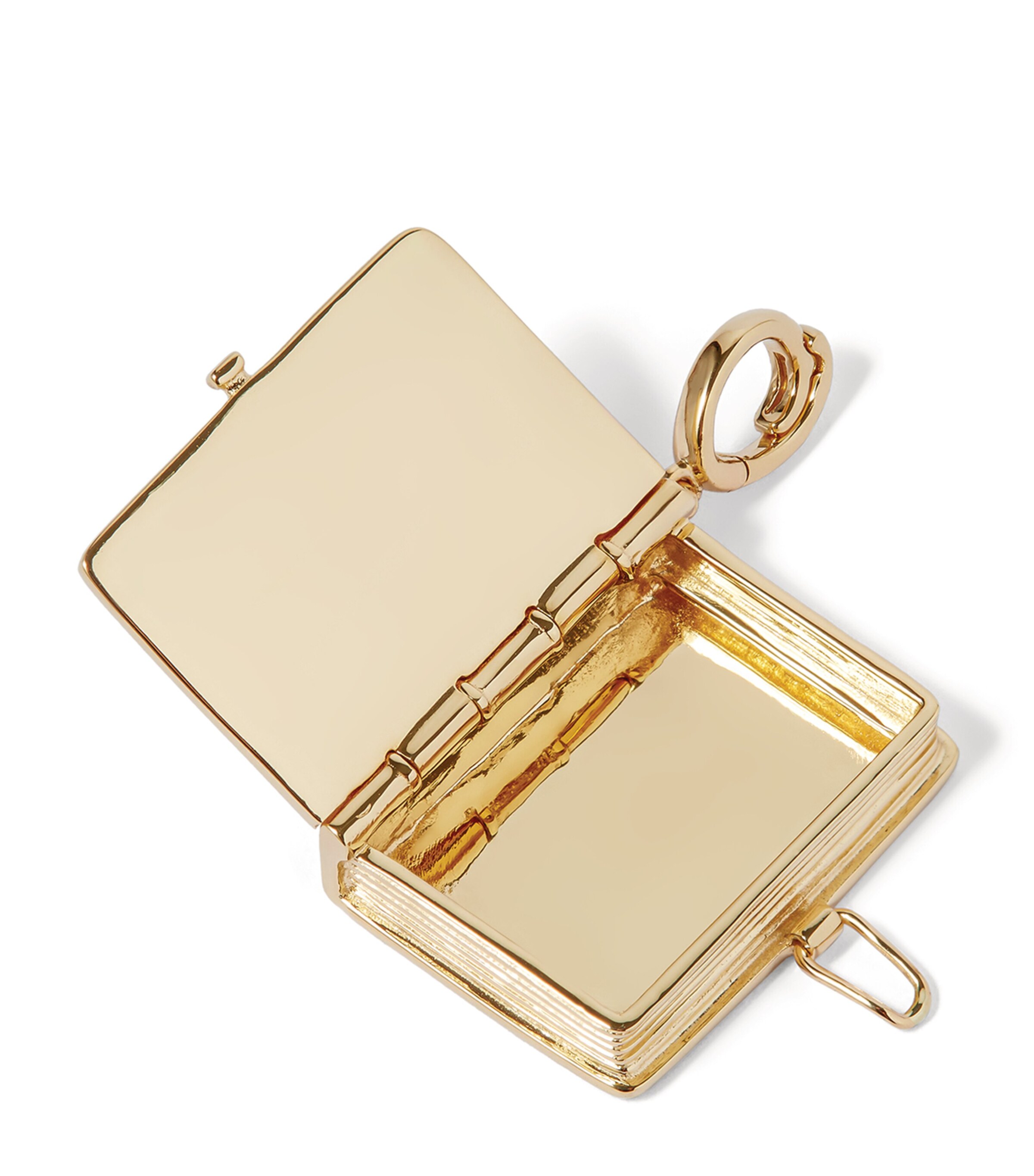 Annoushka Yellow Gold and Diamond Mythology Book Locket Charm Yellow Gold Image 3