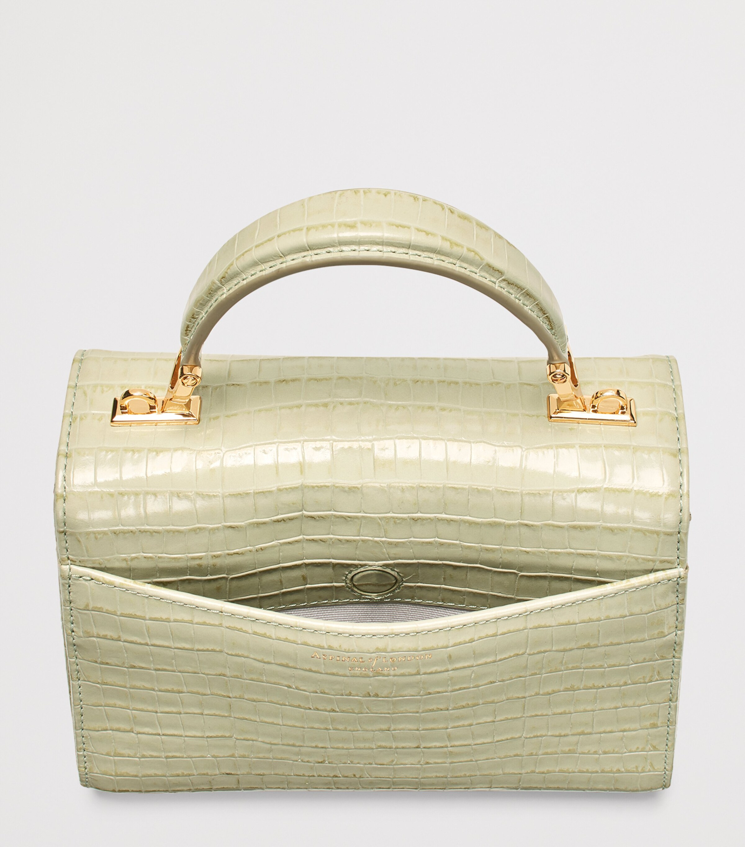 Aspinal Of London Midi Mayfair Bag Pistachio Image 4