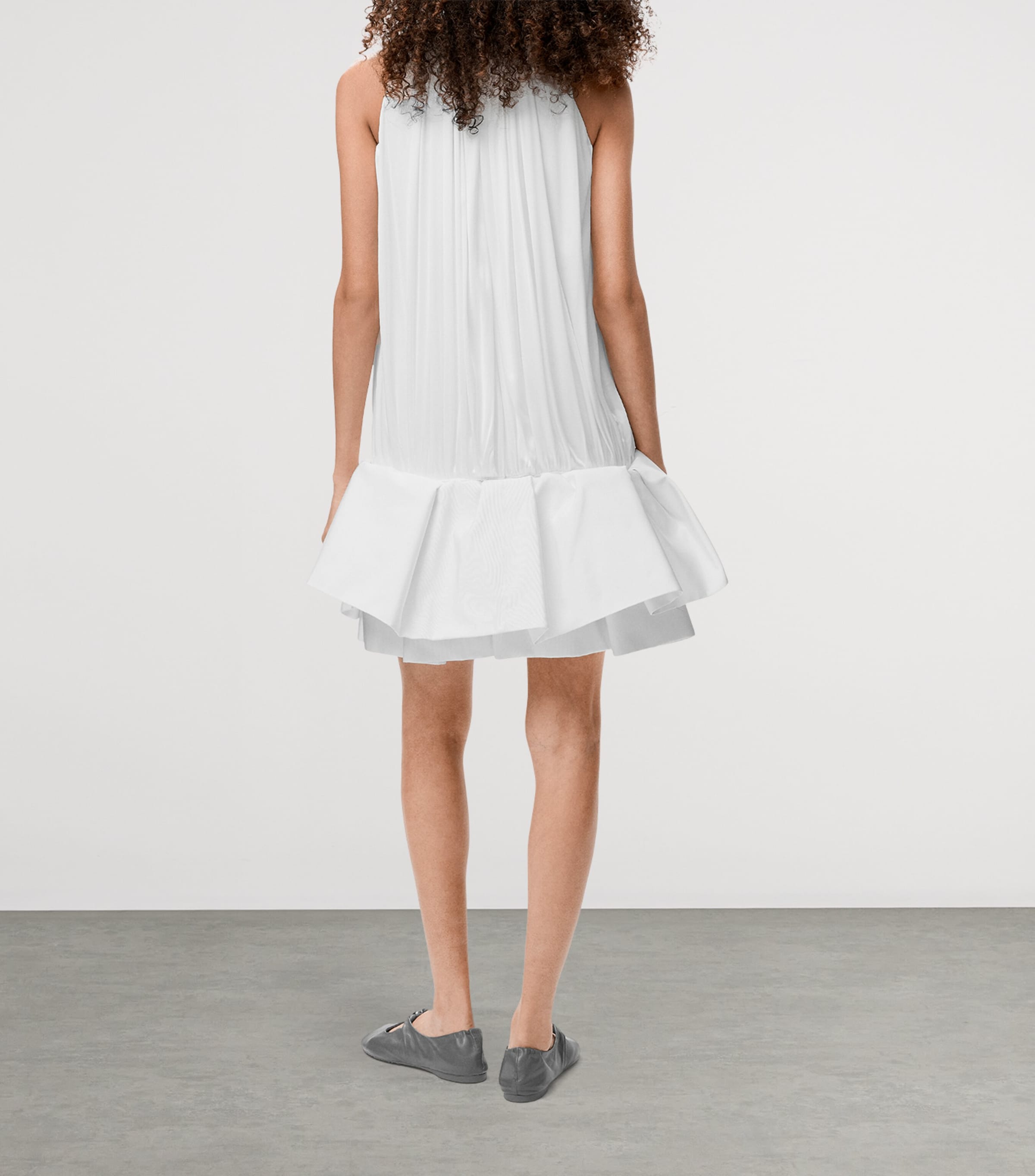ワンピース Loewe White Stretch Crepe Flamenco Dress Flamenco dress in viscose White - LOEWE