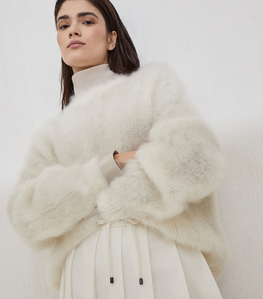 Mohair-Silk Crew Neck Sweater C132 Image 5