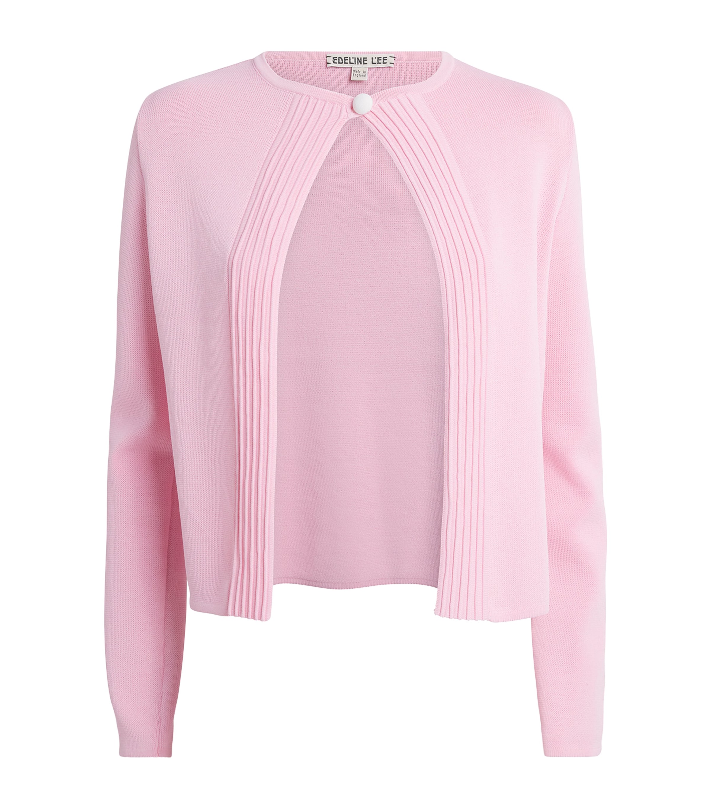 Edeline Lee Womens Knitted Sylvia Cardigan Pink Image 1