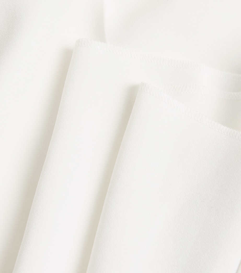 Compact Cady Wide-Leg Trousers WHITE Image 5