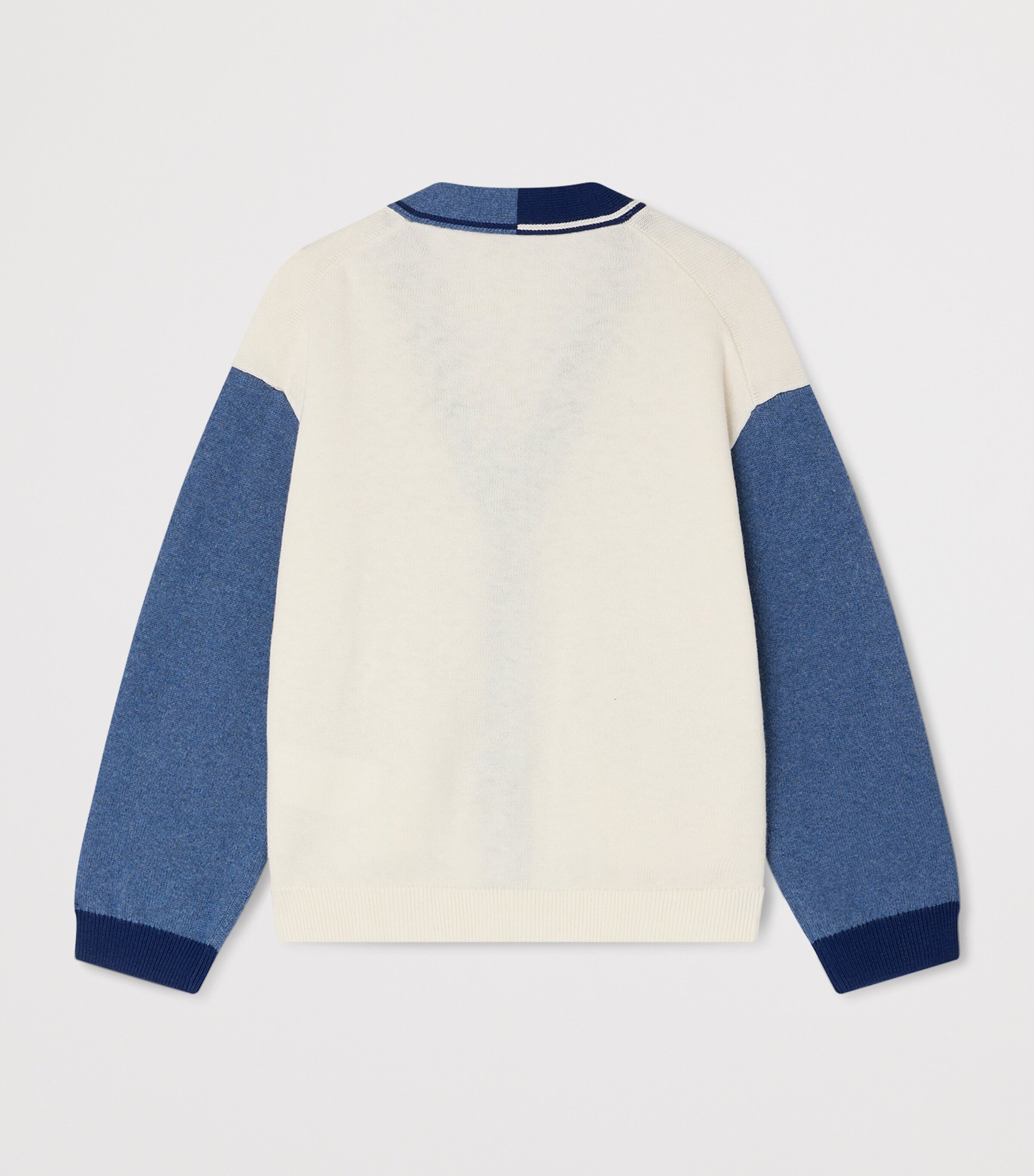Bonpoint Cotton-Cashmere Loris Cardigan (10-14 Years) Ra Blanc Lait Image 2