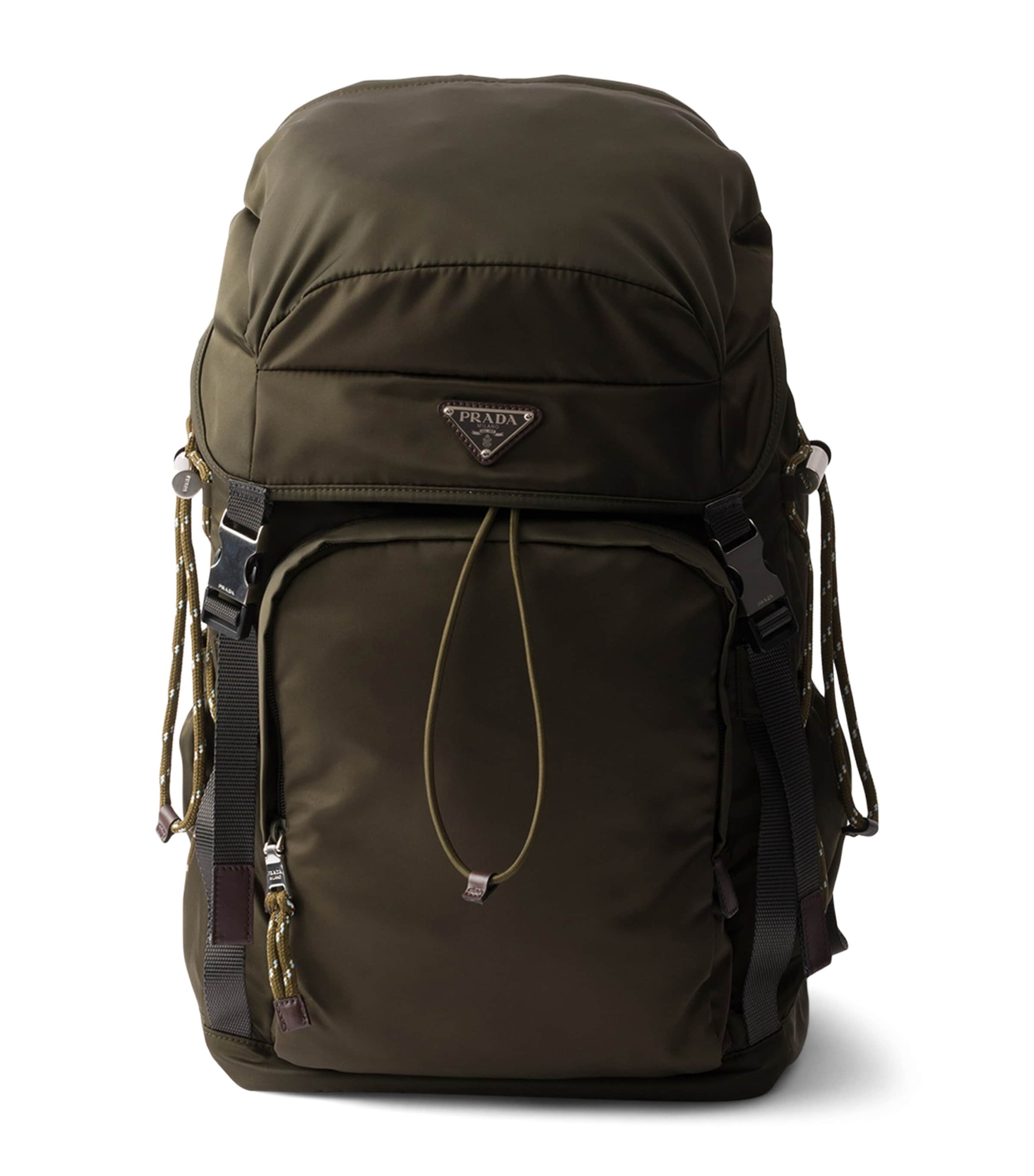 Re-Nylon and Leather Backpack F0334 Image 1