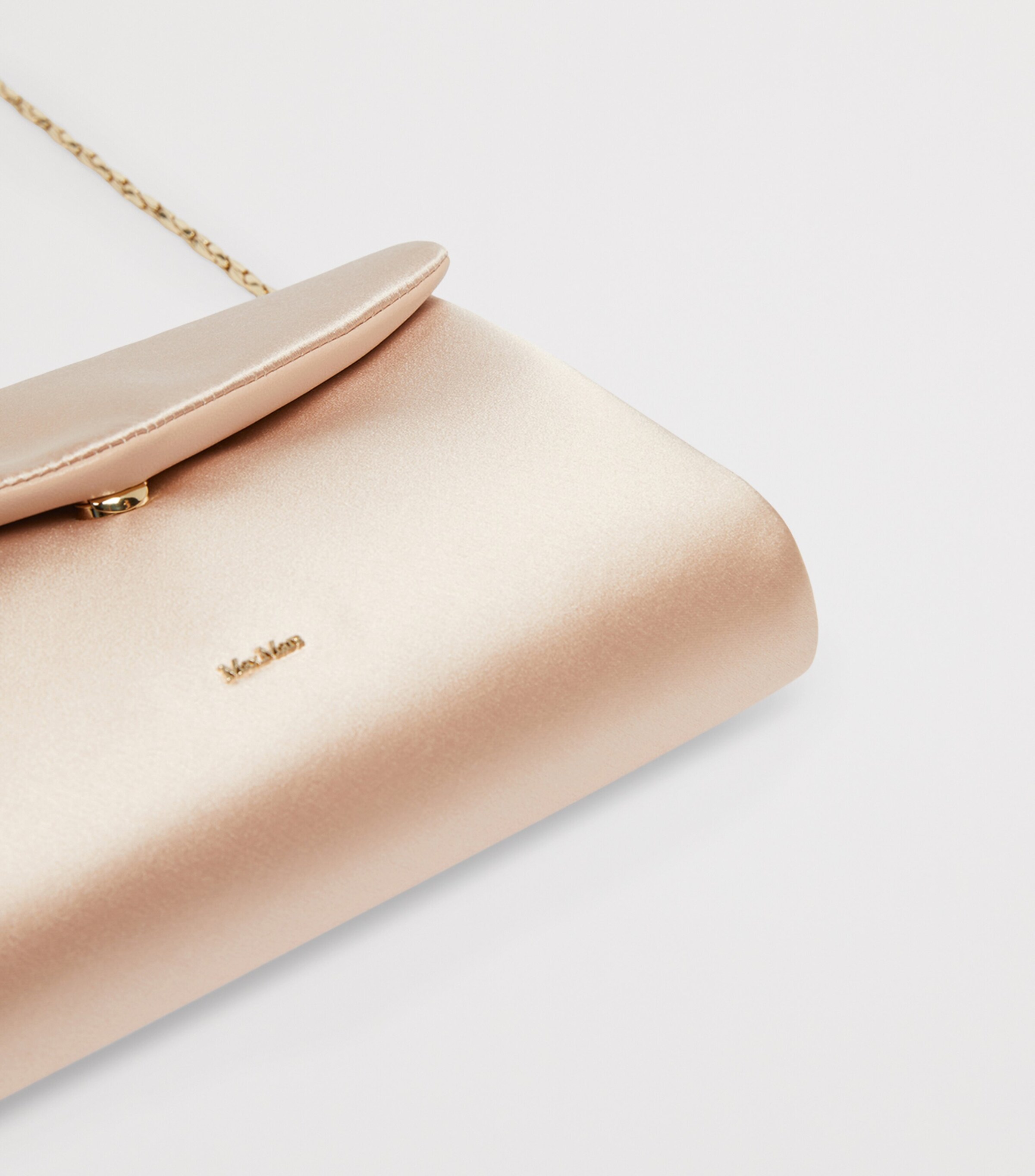 Max Mara Satin Clutch Bag Powder Image 6