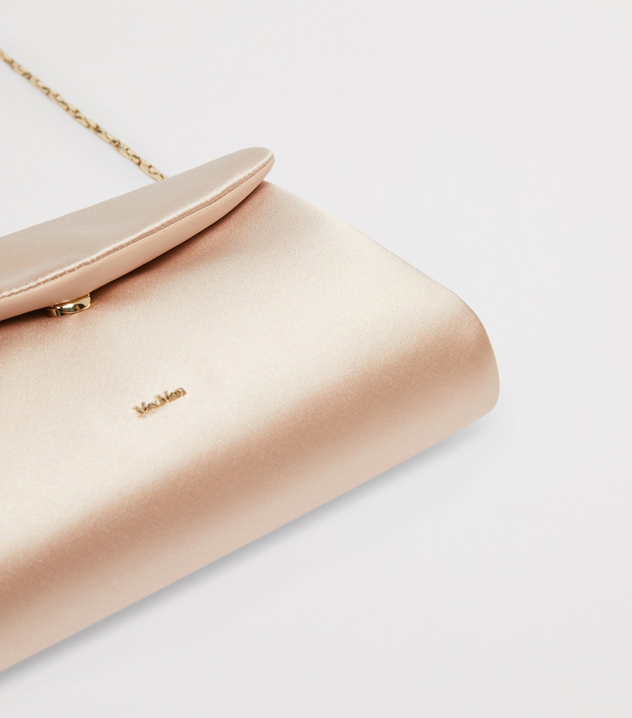 Max Mara Satin Clutch Bag Powder Image 6