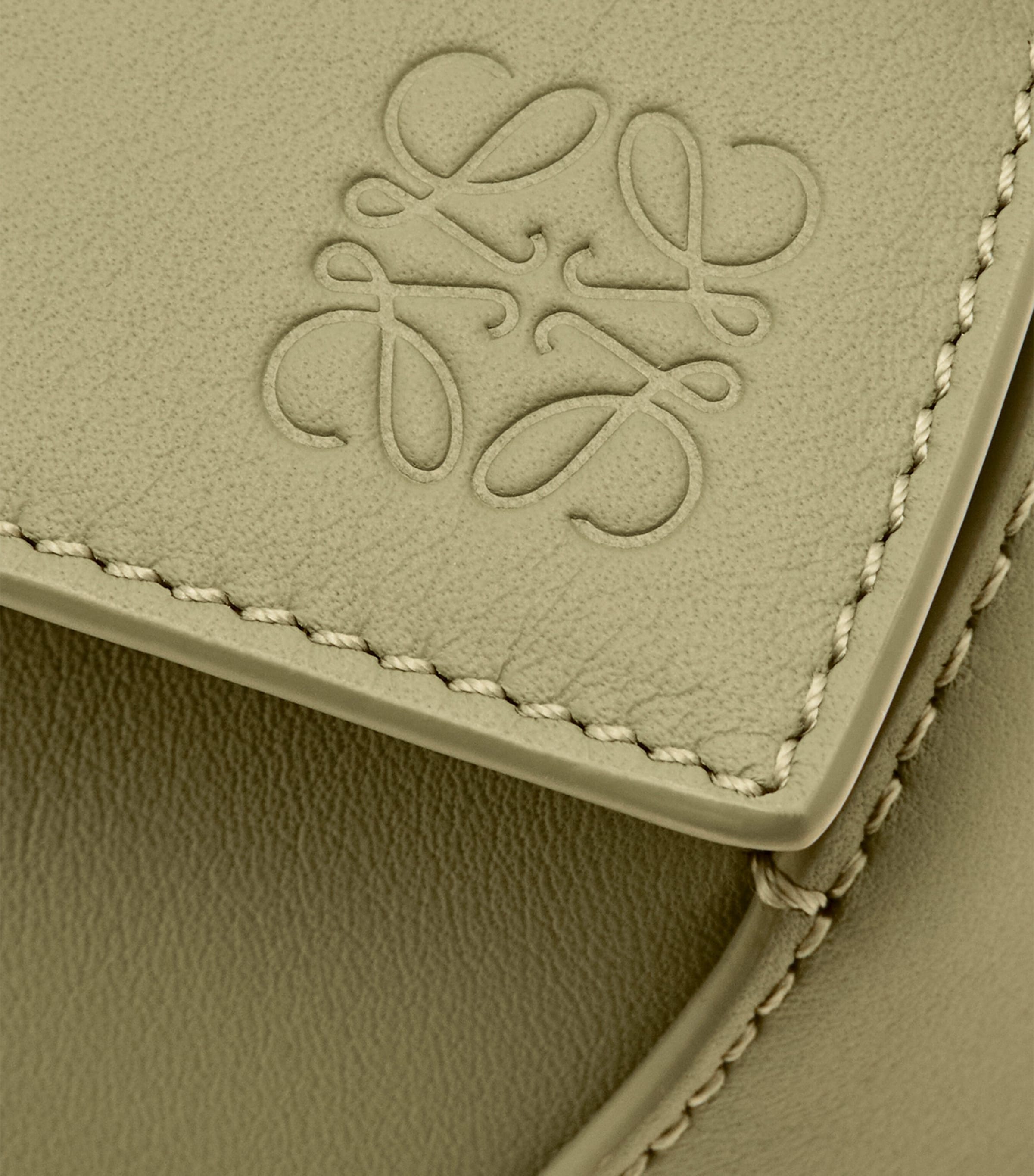 Small Leather Puzzle Edge Top-Handle Bag EUCALYPTUS GREEN Image 8